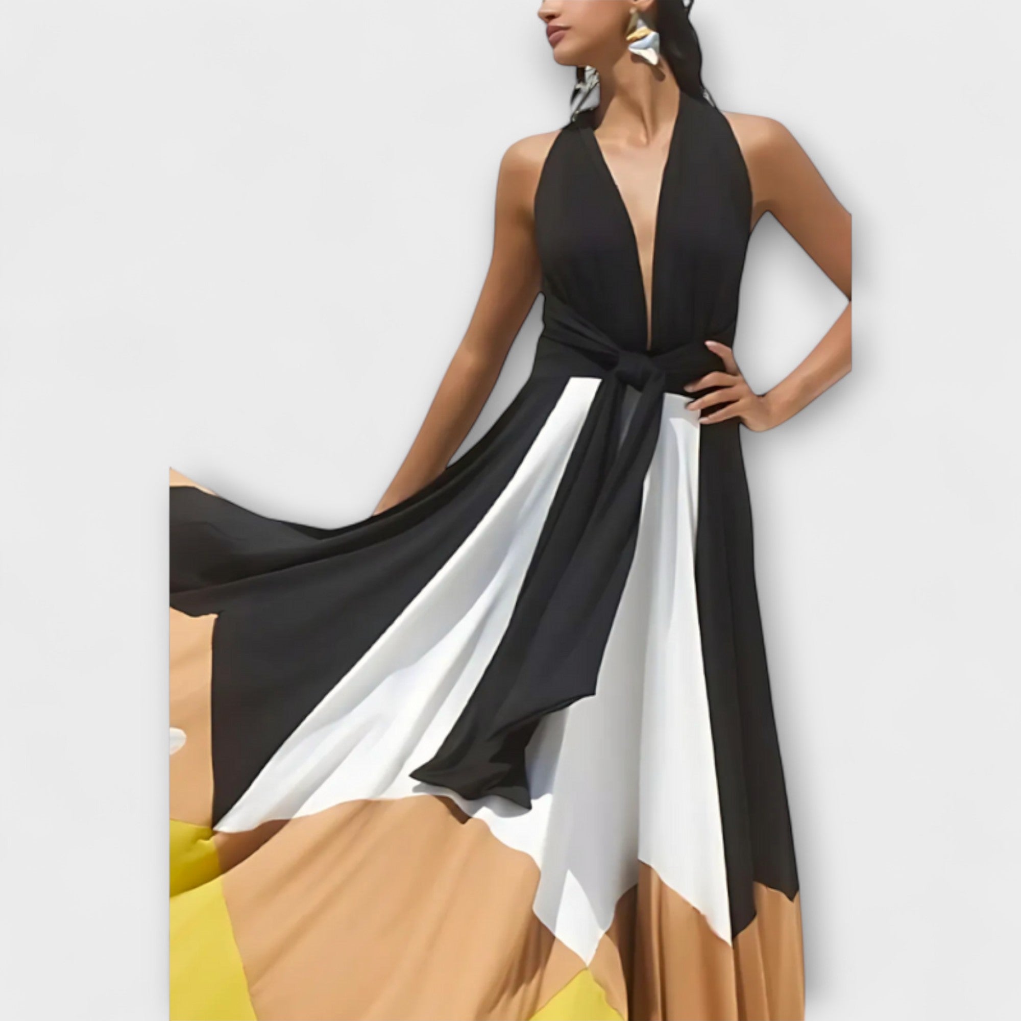 נאווה - שמלה ארוכה עם גב פתוח