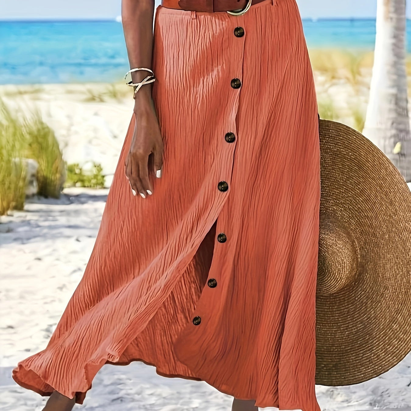 חצאית מידי שקופה עם פתח