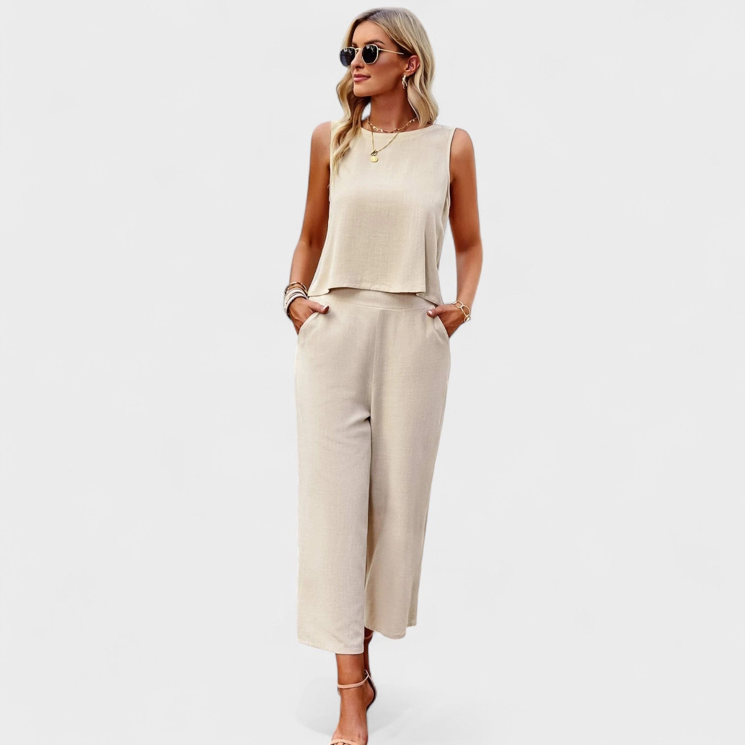 סט פשתן מוניקה