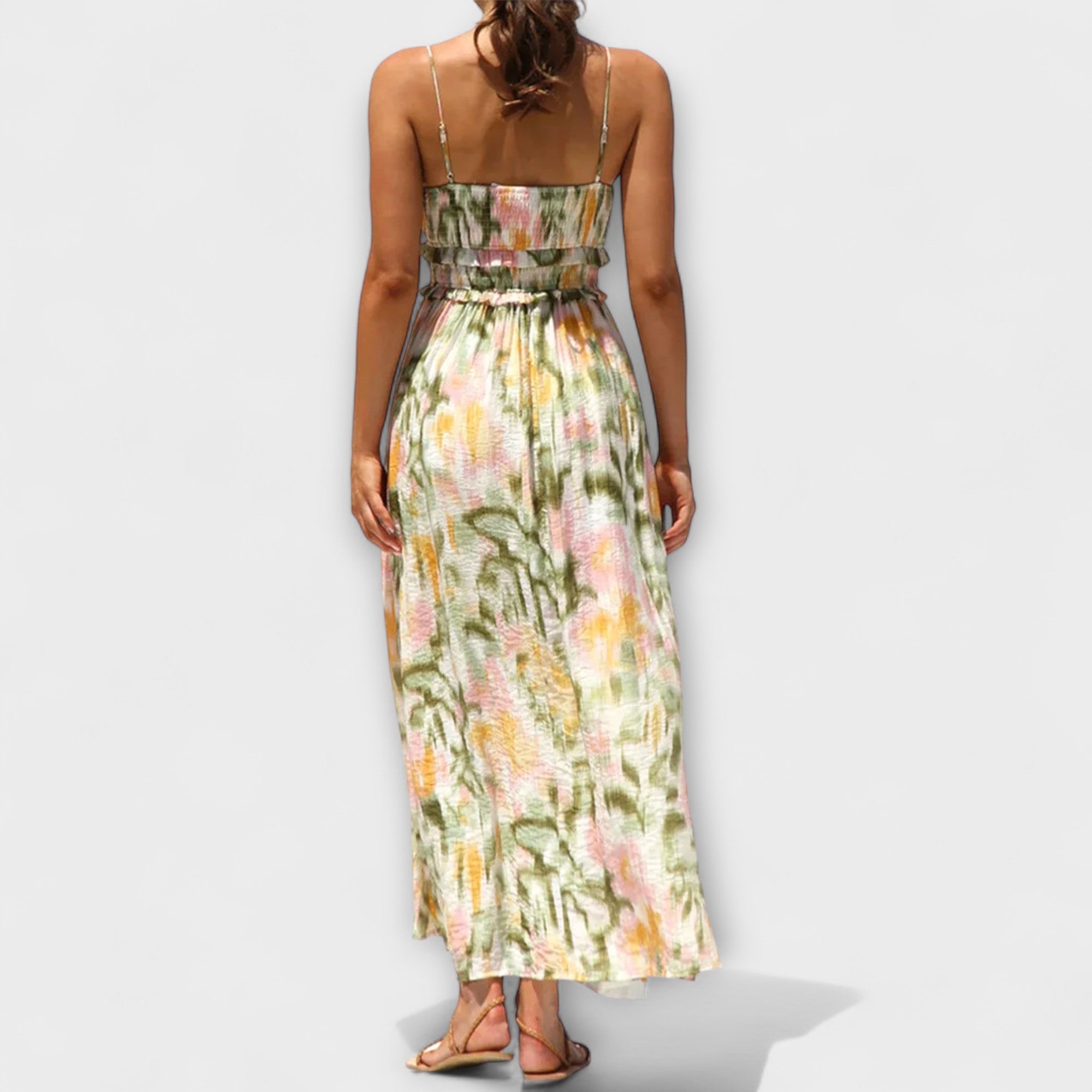 אנליז - שמלת וולק מודפסת