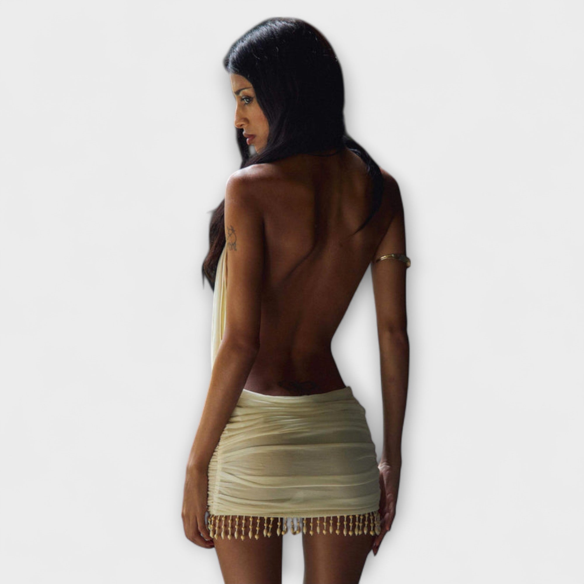 קיילי - שמלת מיני מבד רך כמו חמאה