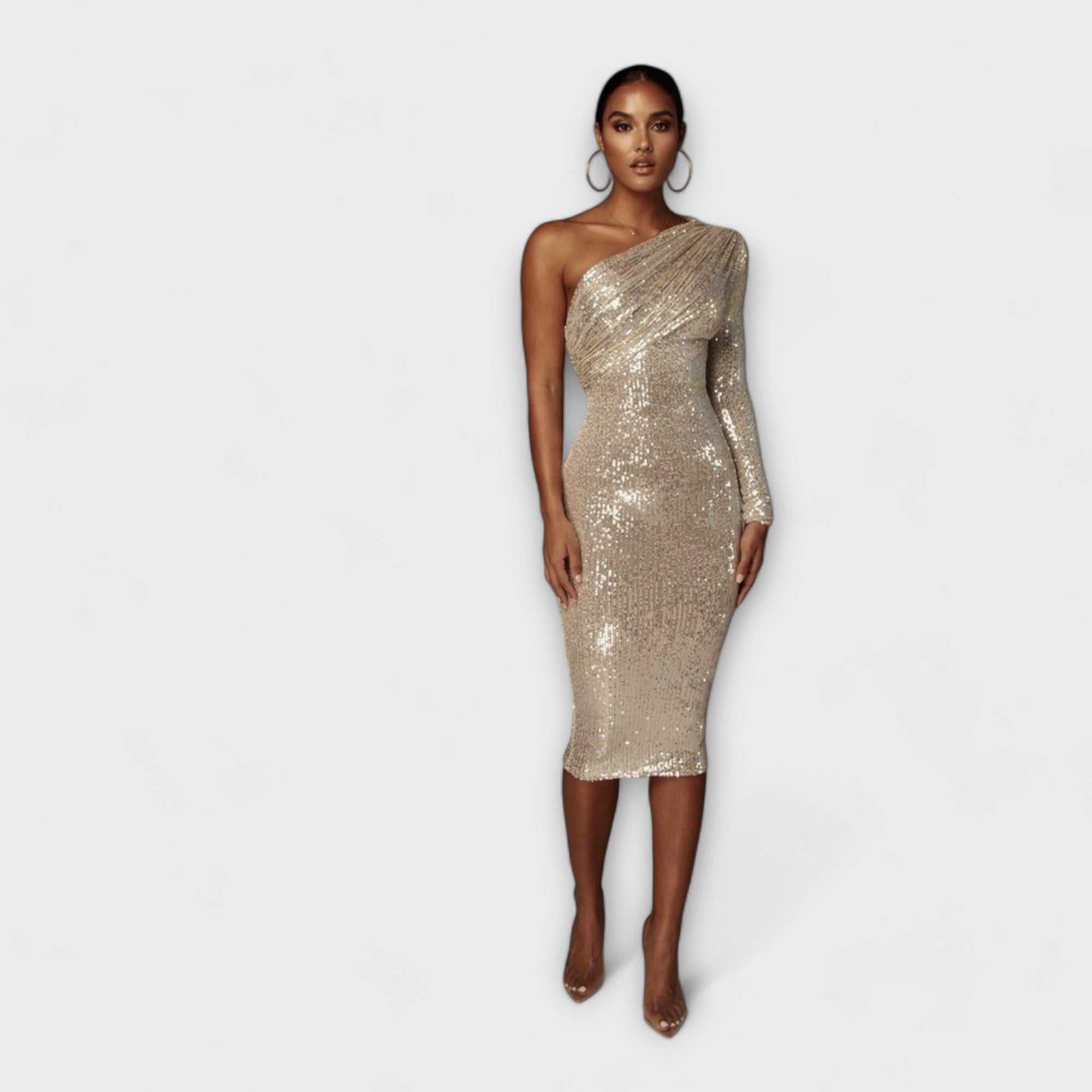 מרג'לי - שמלת ערב עם חזה עטוף