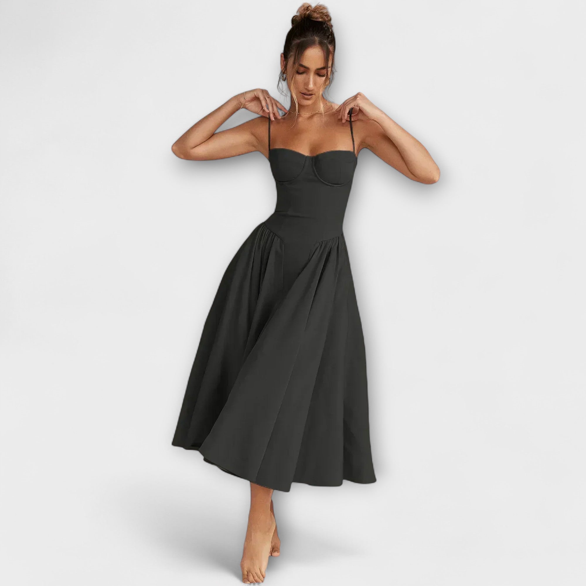 רוזלי - שמלת קורסט ללא שרוולים מעודנת