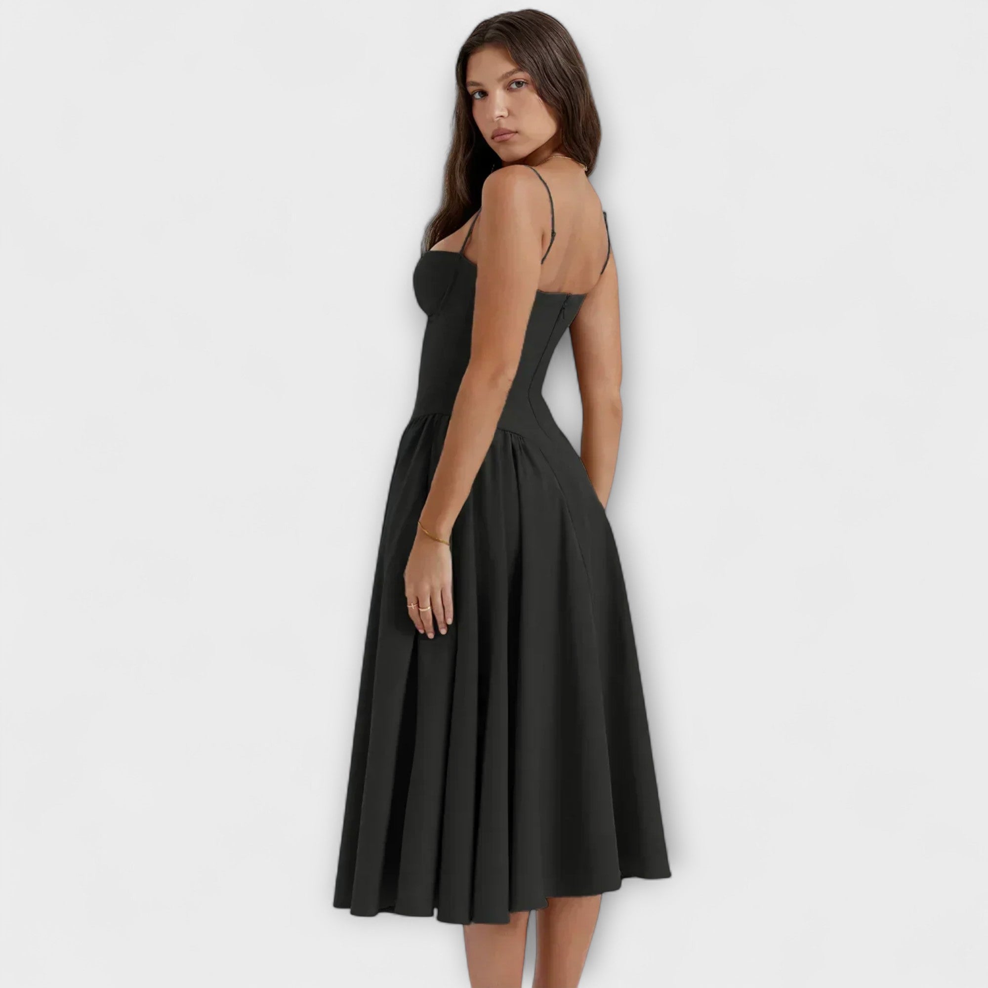 רוזלי - שמלת קורסט ללא שרוולים מעודנת