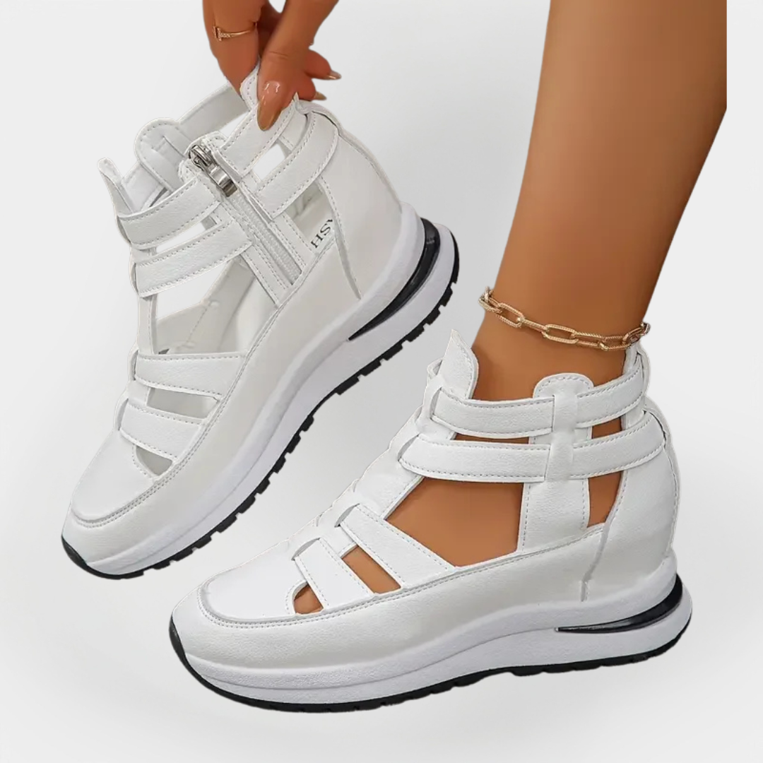 סנדל אלגנטי קל עם עקב ורוכסן צדדי