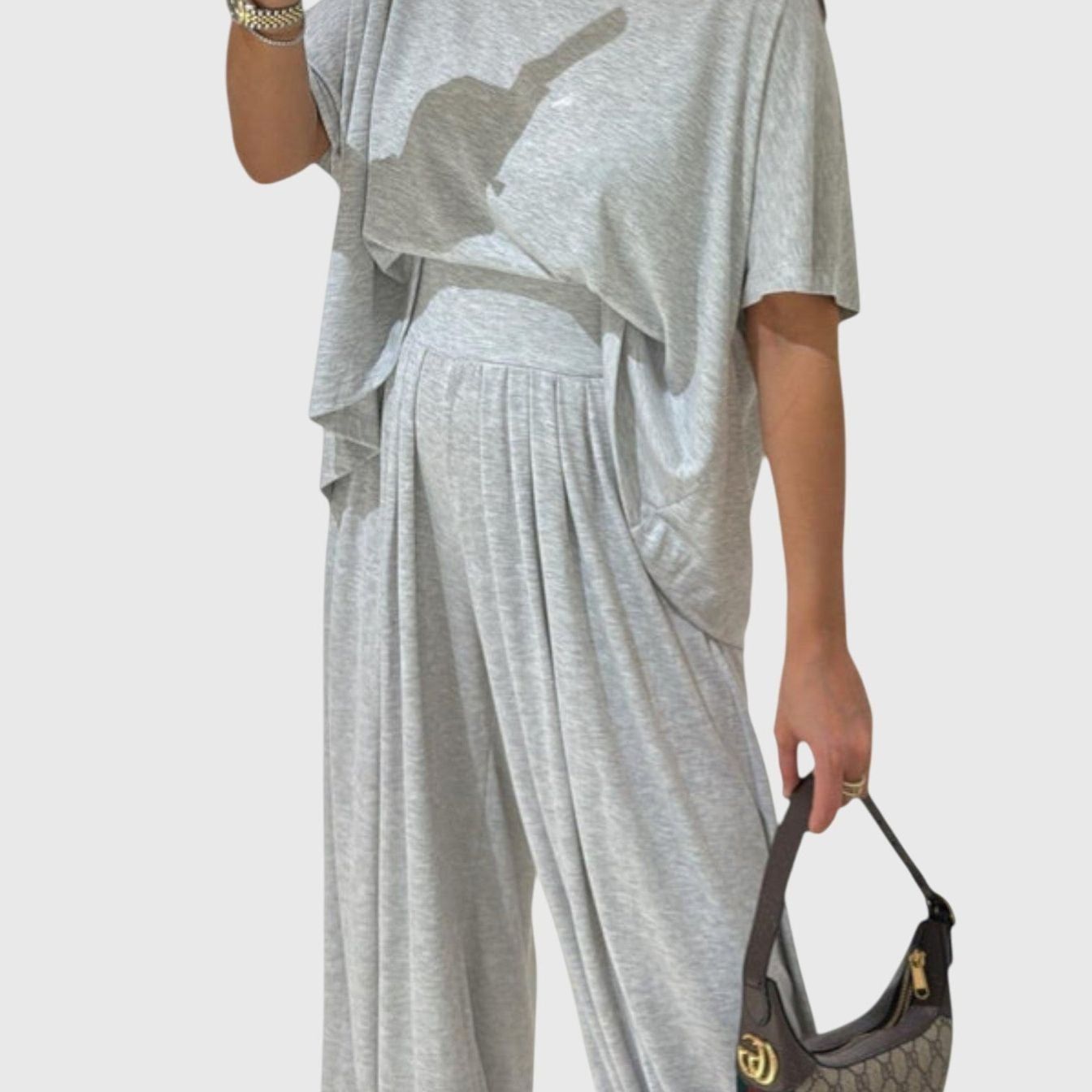 סט קז'ואל אפור עדן