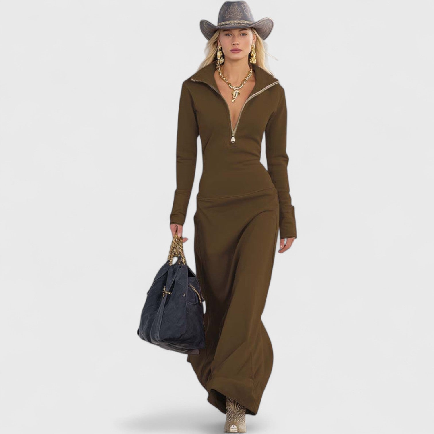 שמלת מקסי ספורטיבית אלגנטית של Eden