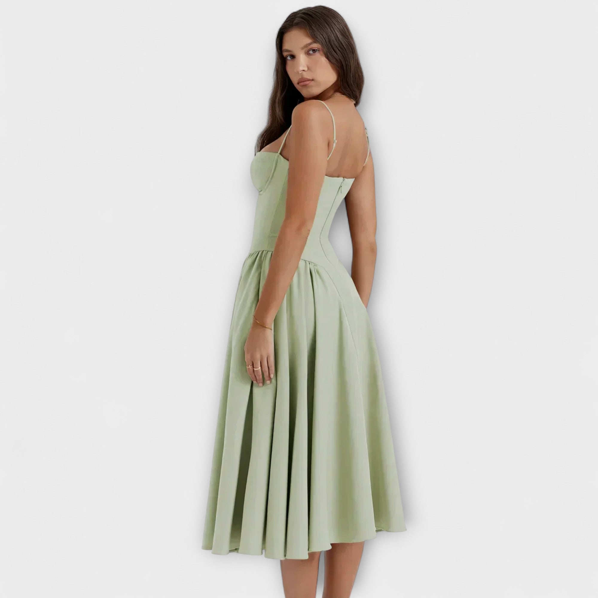 רוזלי - שמלת קורסט ללא שרוולים מעודנת