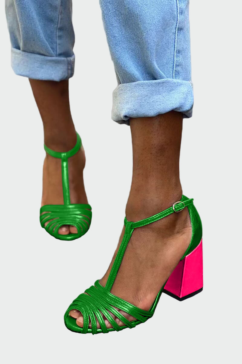 סנדלים אלגנטיים עם רצועת T