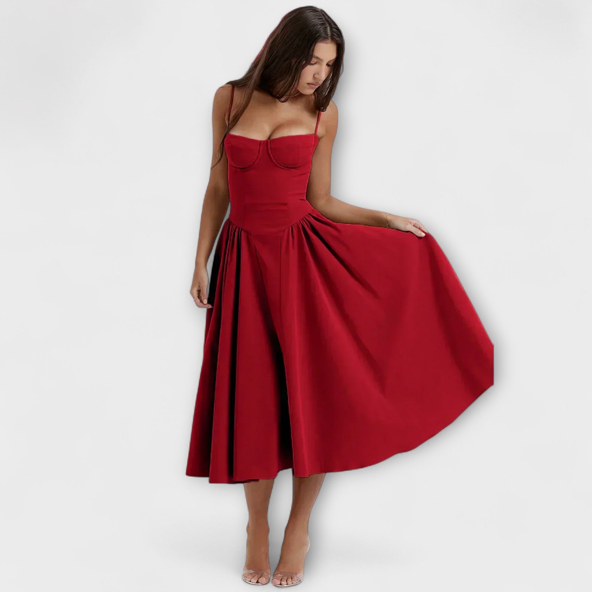 רוזלי - שמלת קורסט ללא שרוולים מעודנת