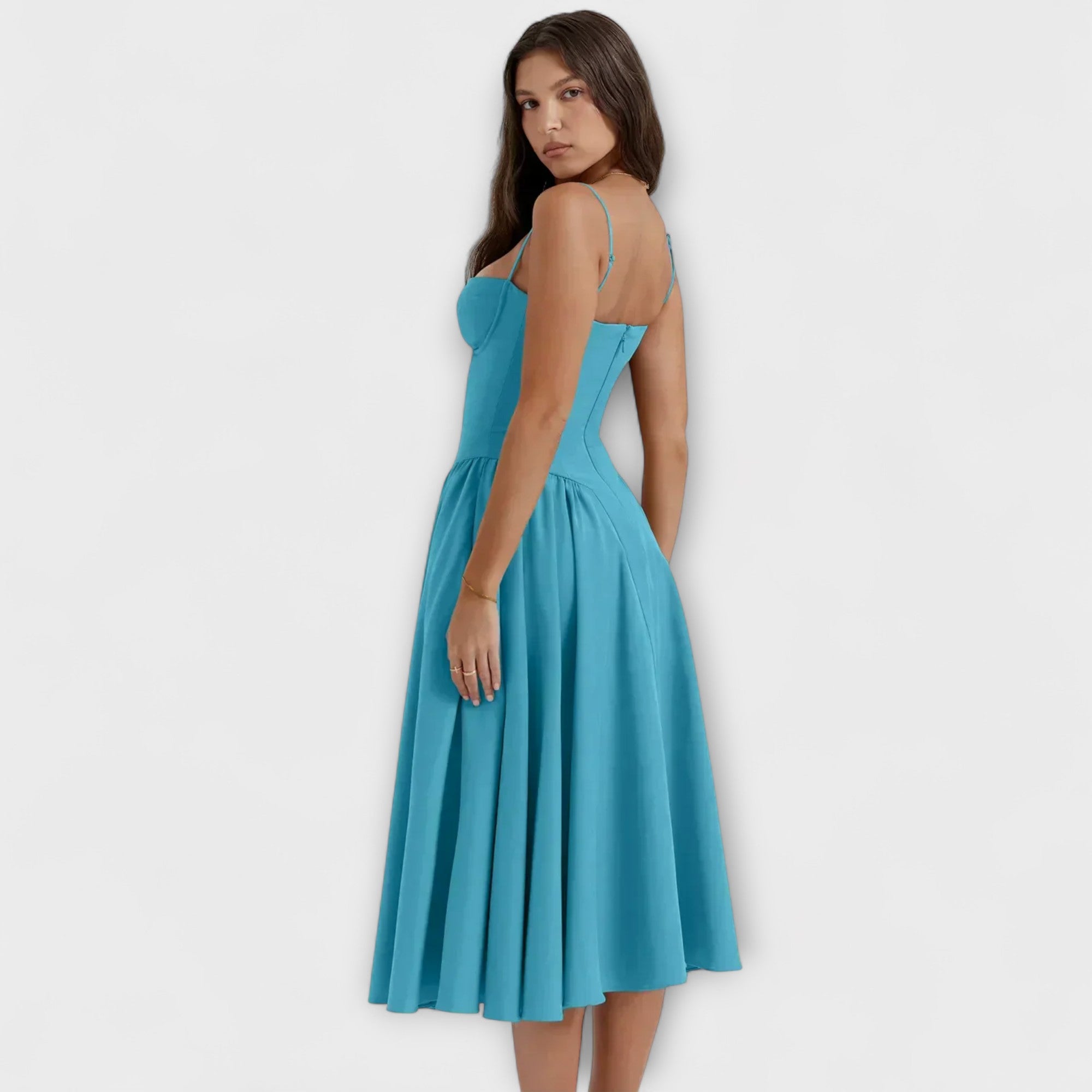 רוזלי - שמלת קורסט ללא שרוולים מעודנת