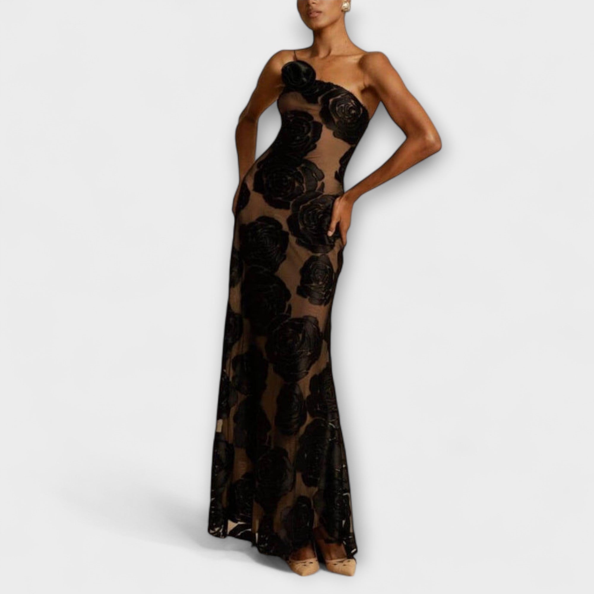 שרה - שמלת מקסי פרחונית