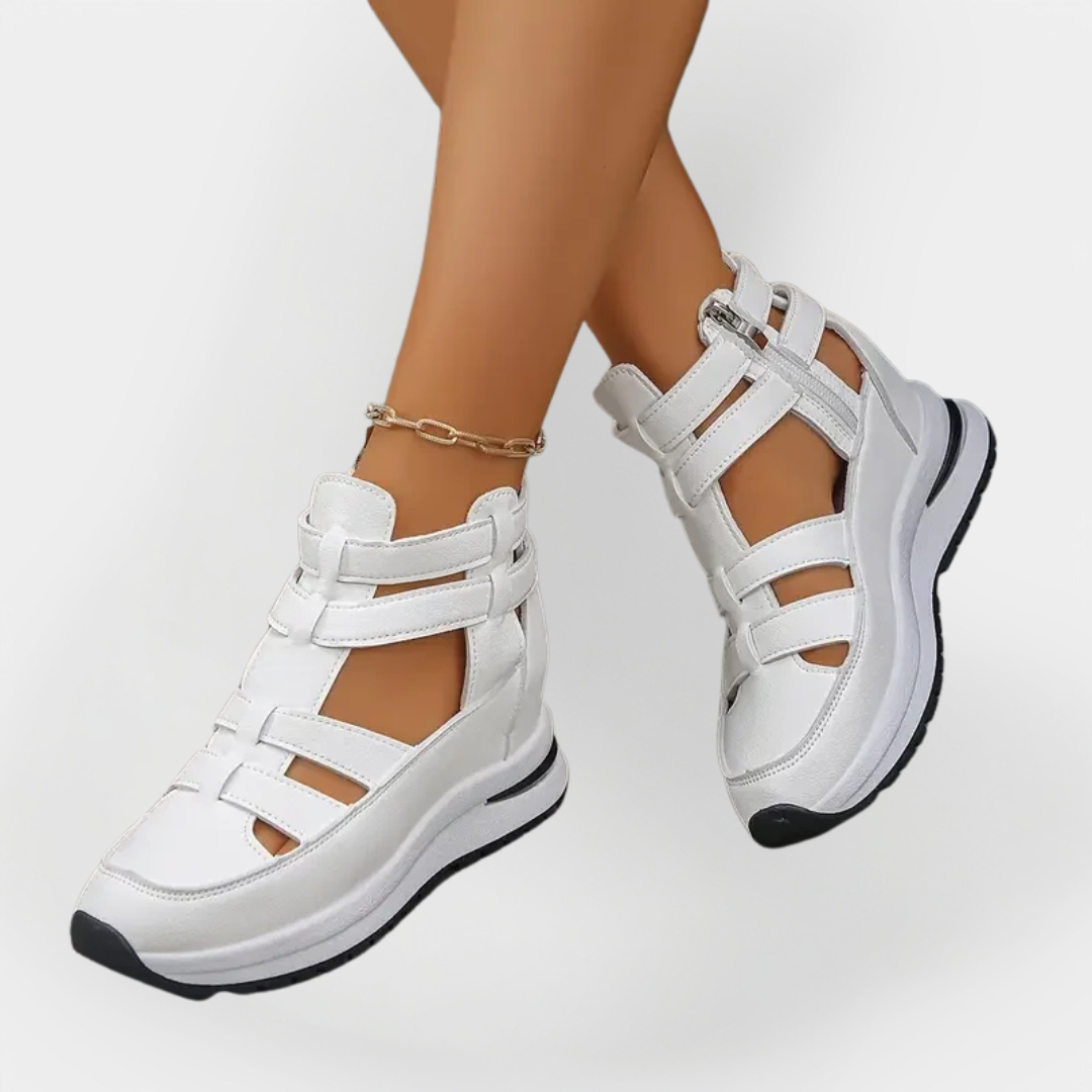 סנדל אלגנטי קל עם עקב ורוכסן צדדי