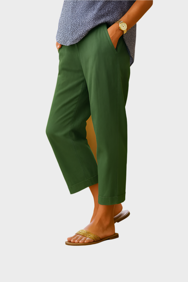 מכנסיים קיץ מבד פשתן וכותנה