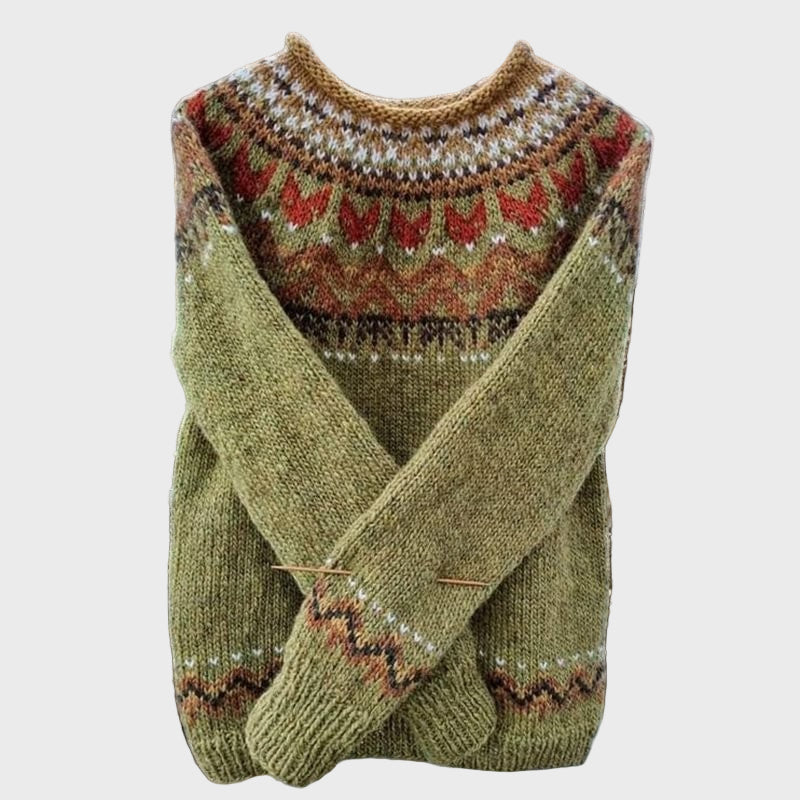 סוודר ז'יבאגו עם דוגמת ז'קאר וינטג'