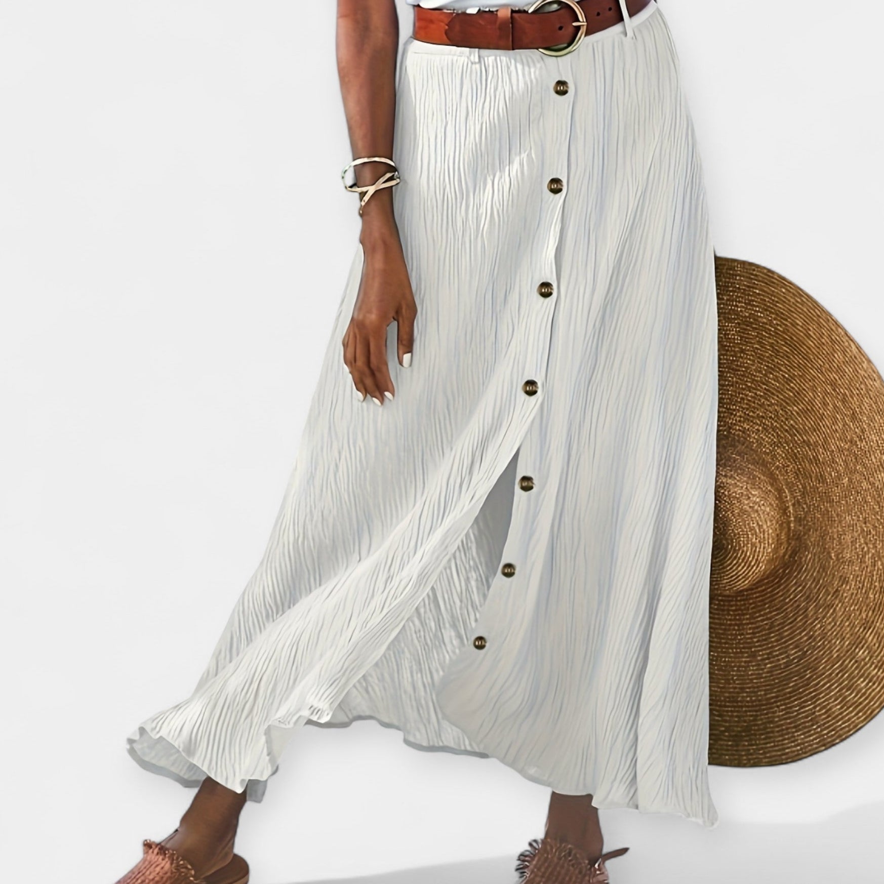 חצאית מידי שקופה עם פתח