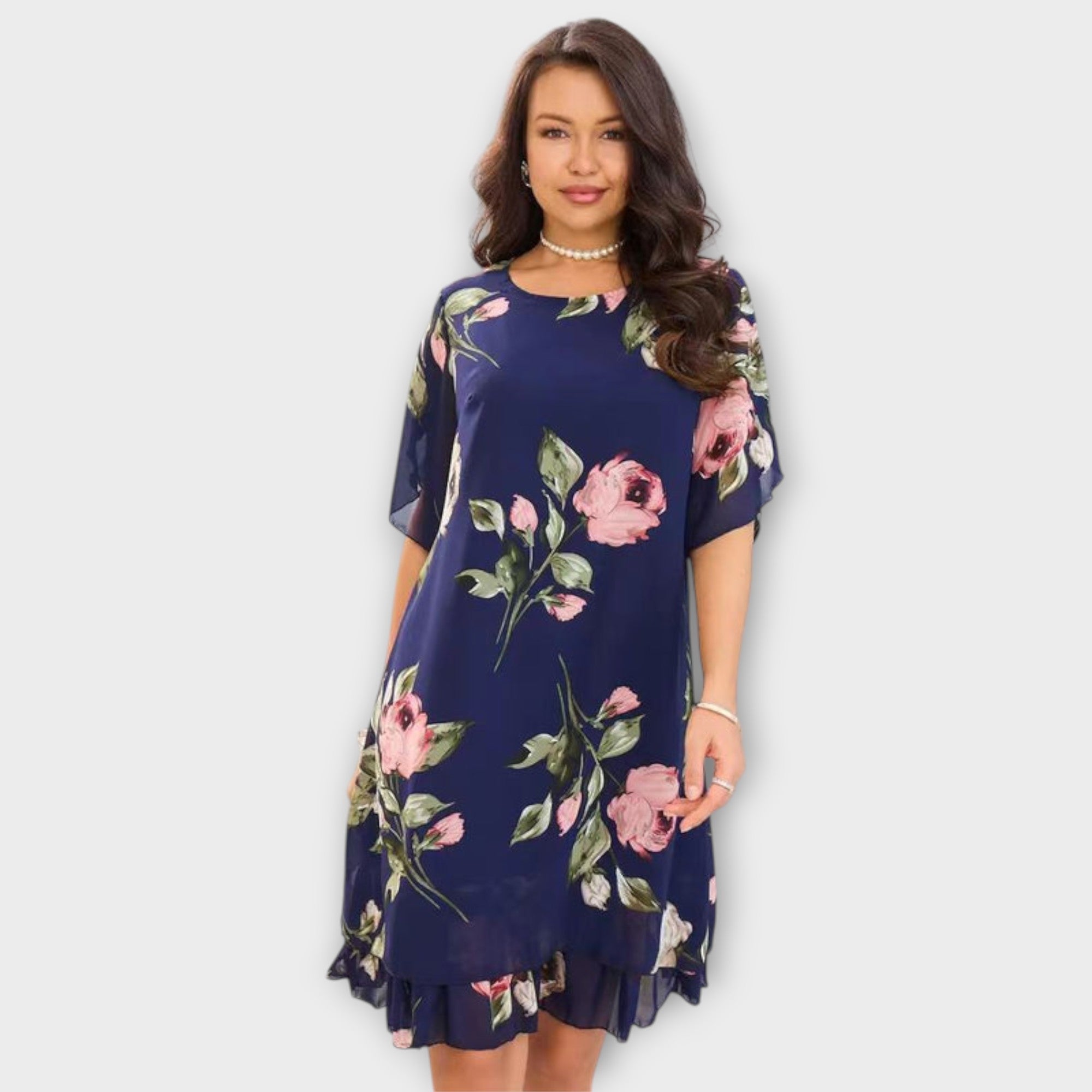 מלין - שמלת שיפון אלגנטית