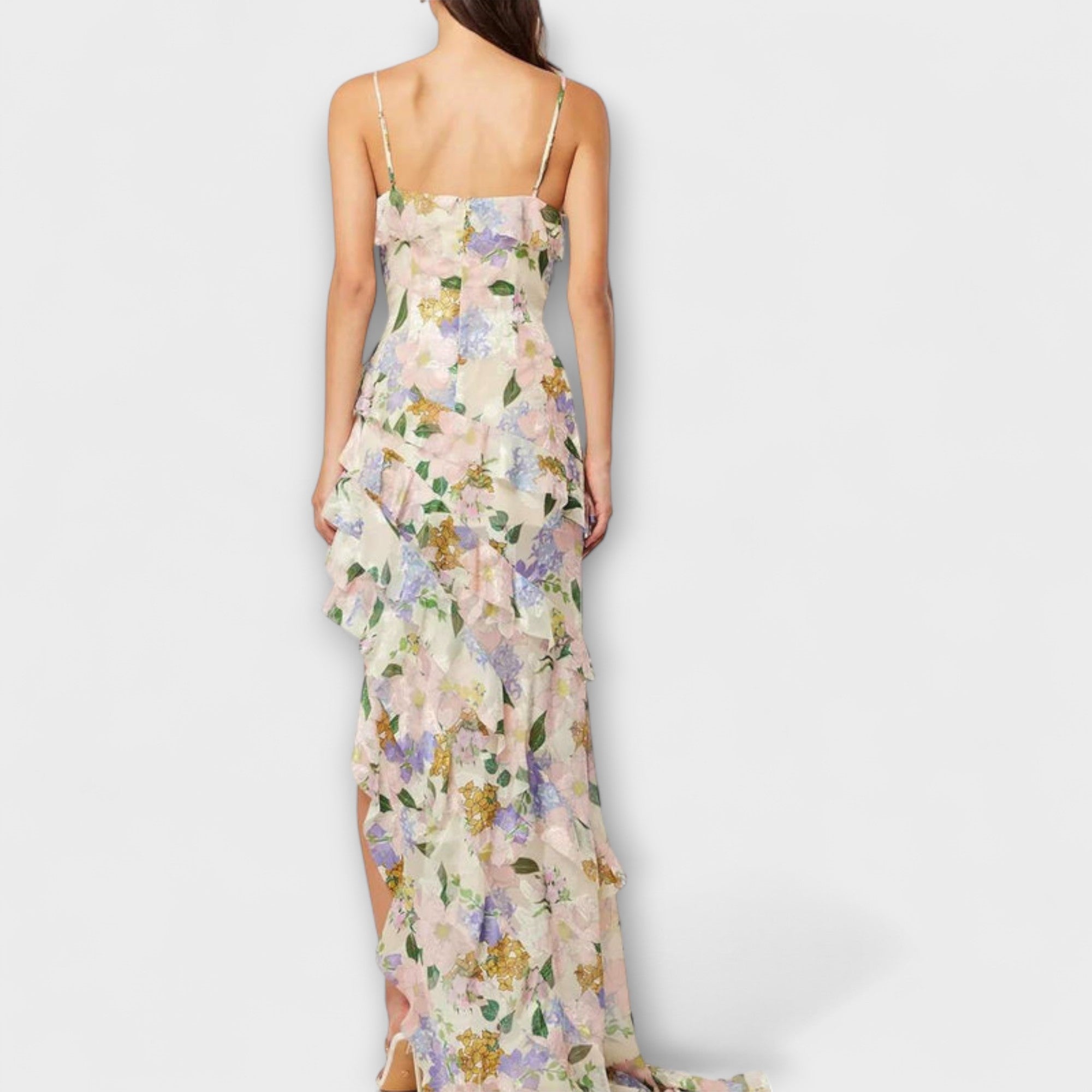 אינדי - שמלת רושנד עם הדפס רצועות