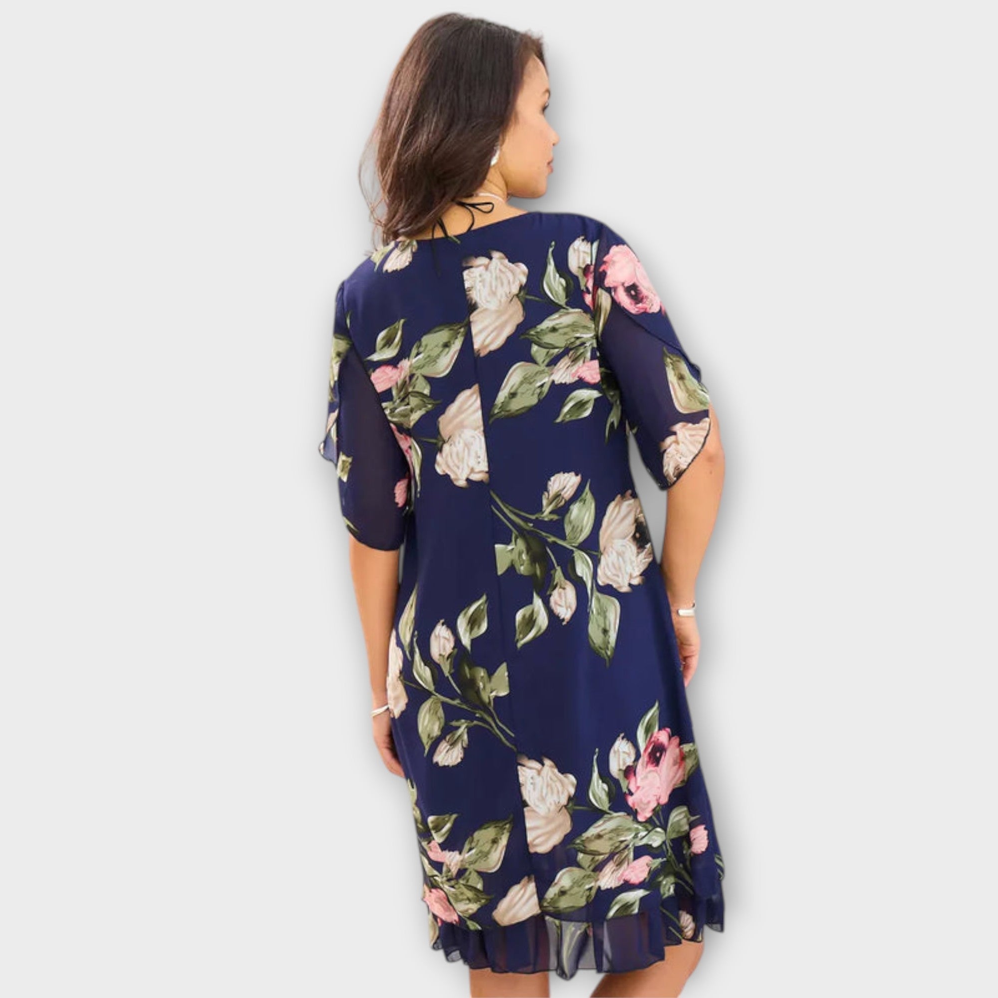 מלין - שמלת שיפון אלגנטית