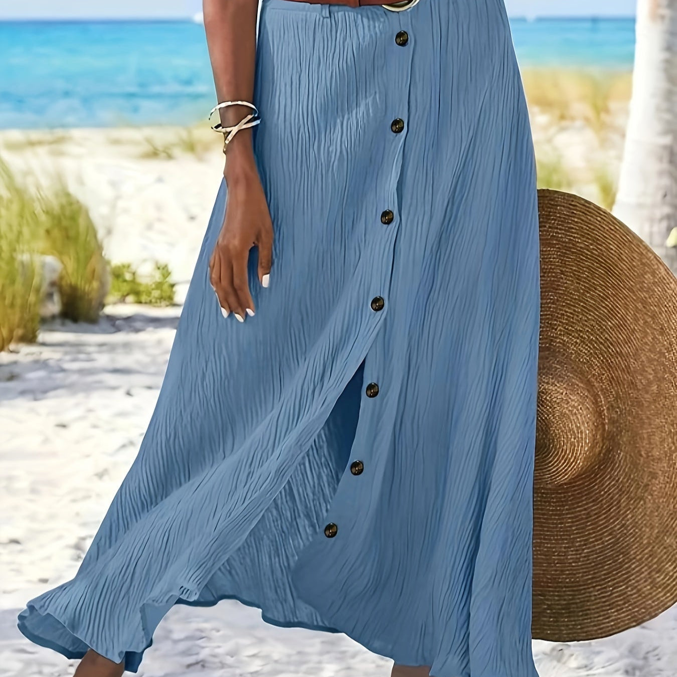 חצאית מידי שקופה עם פתח