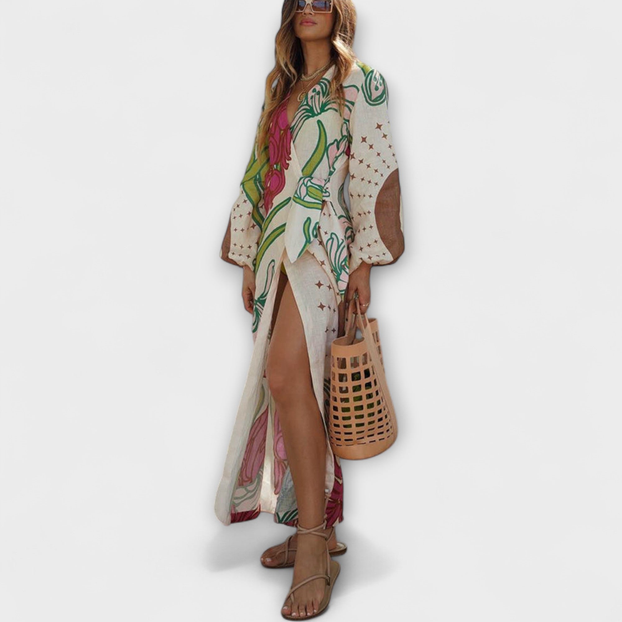 טרייסי - שמלת מקסי עם קשר