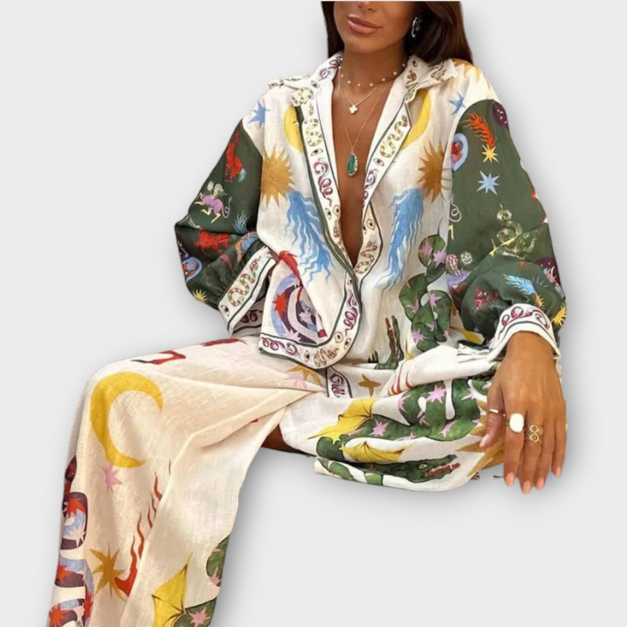 מלינה – סט נשים אלגנטי דו-חלקי