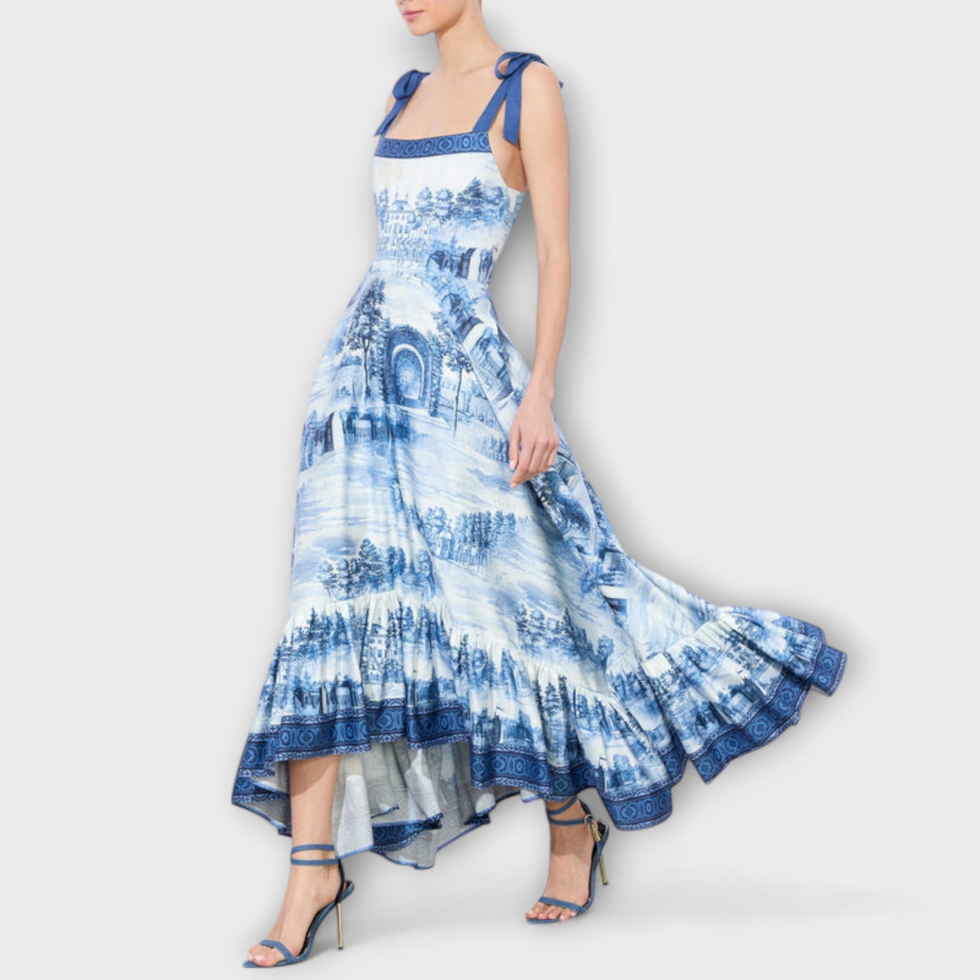 לוציה - שמלת פרחים מקסי מקסימה