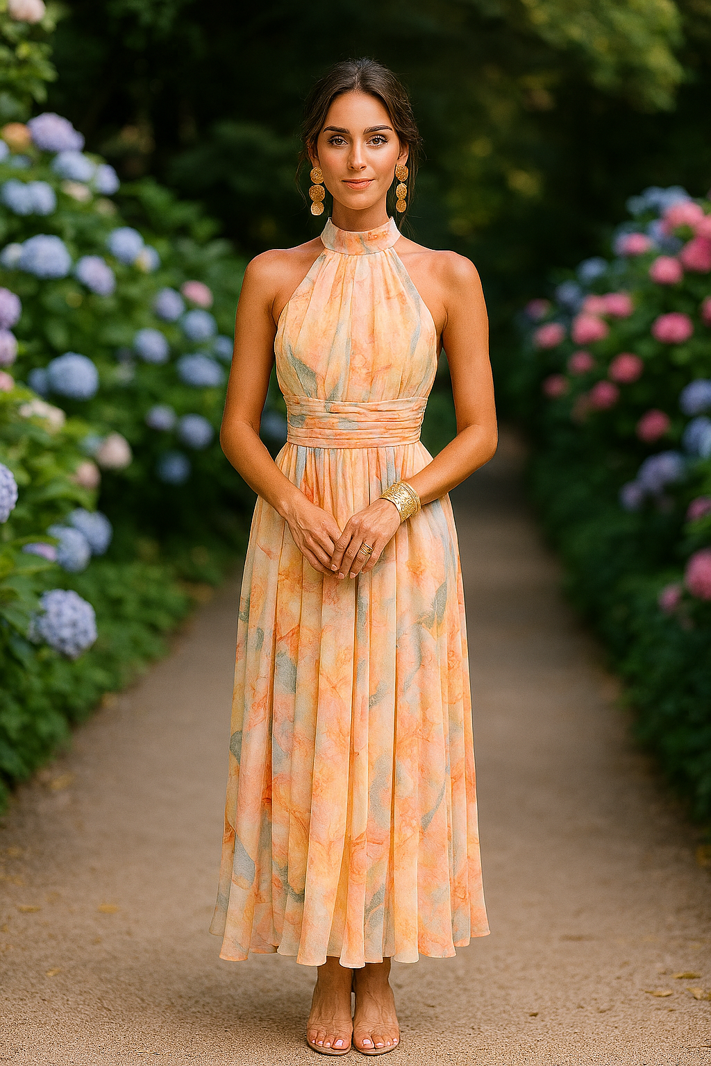 הנה – שמלת מקסי אקוורל