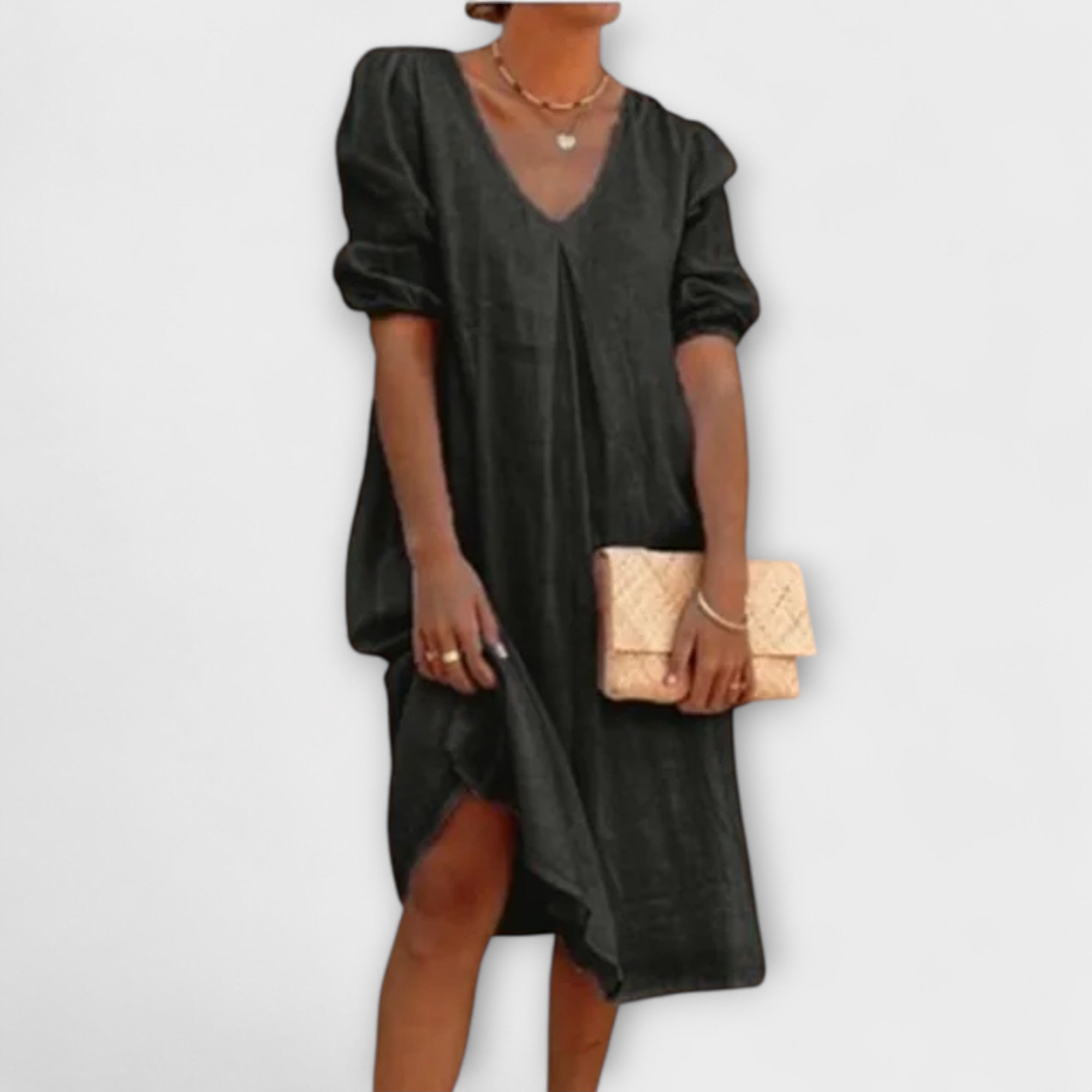 פאני - שמלת קיץ אלגנטית עם פרטי ס crochet