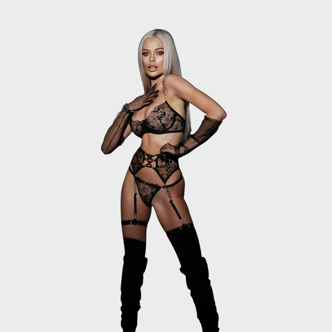 ג'ייד | סט הלבשה תחתונה צרפתית בת 3 חלקים