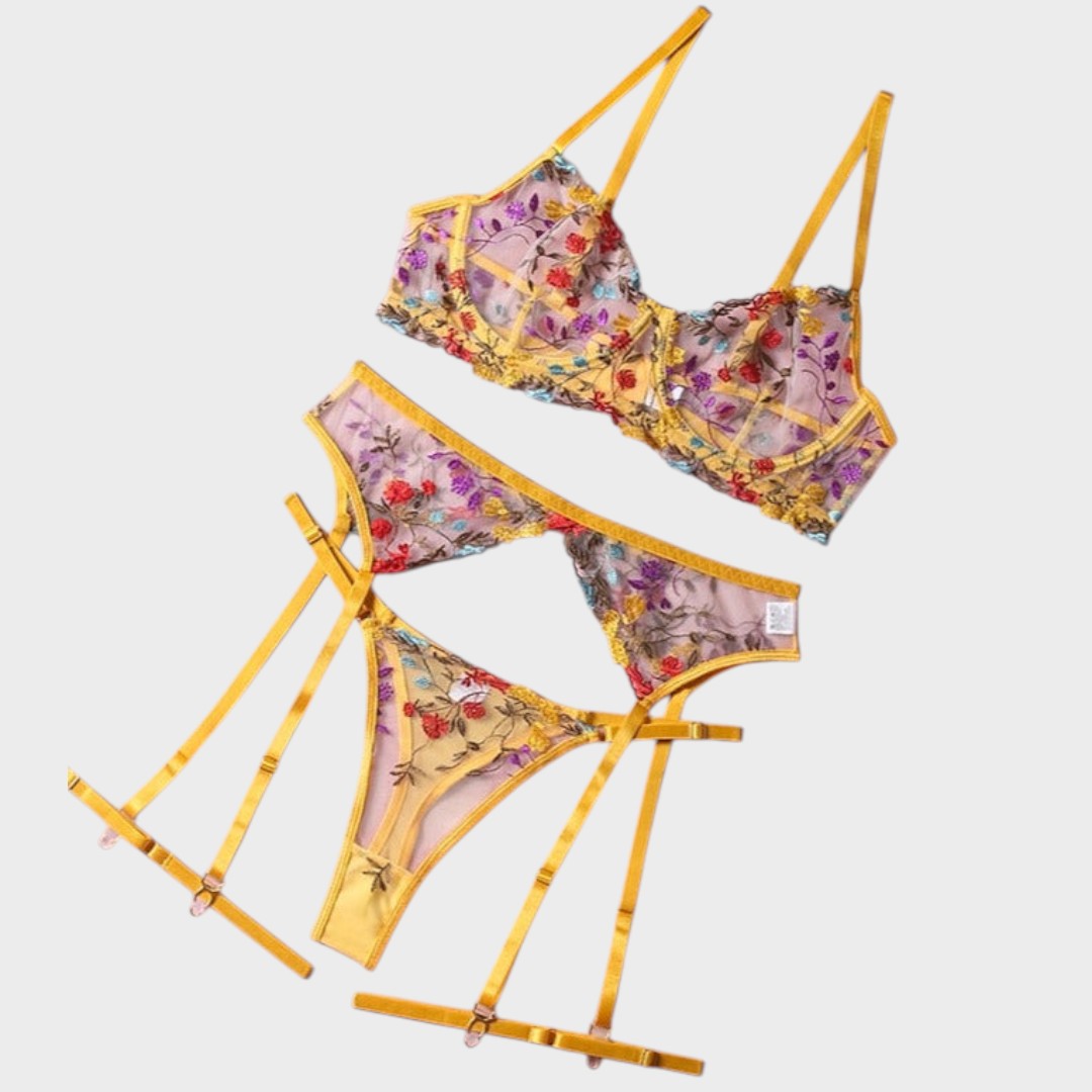 דייזי | סט תחתונים צרפתי של 3 חלקים