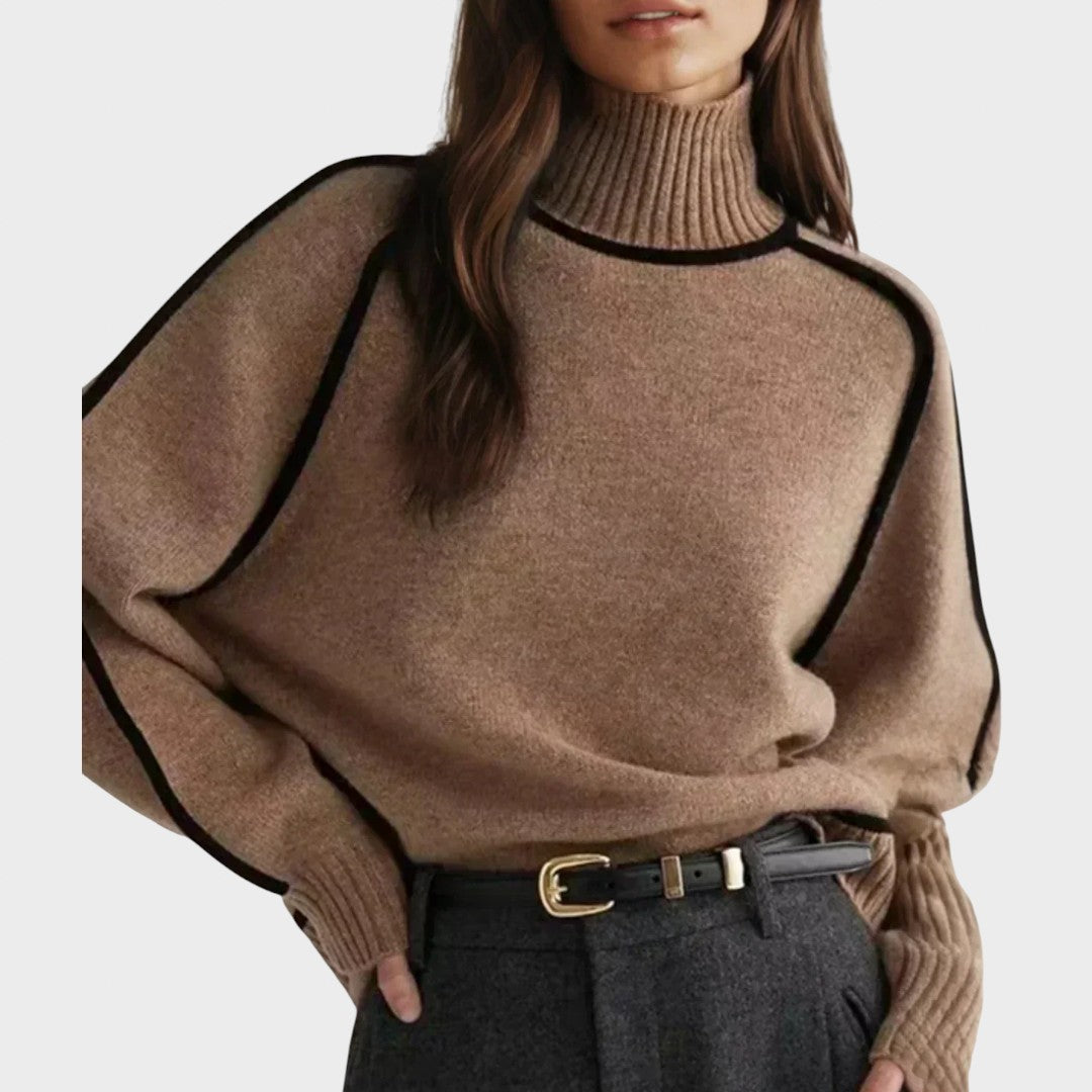 דונה | סוודר צווארון גבוה אלגנטי