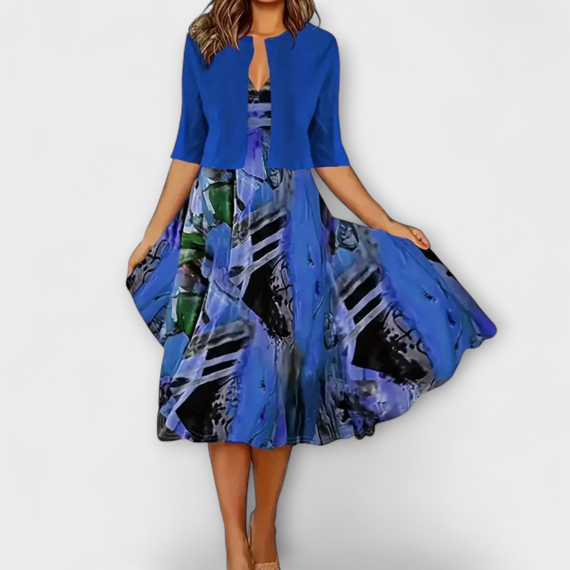 שמלת מידי לנשים עם בלייזר