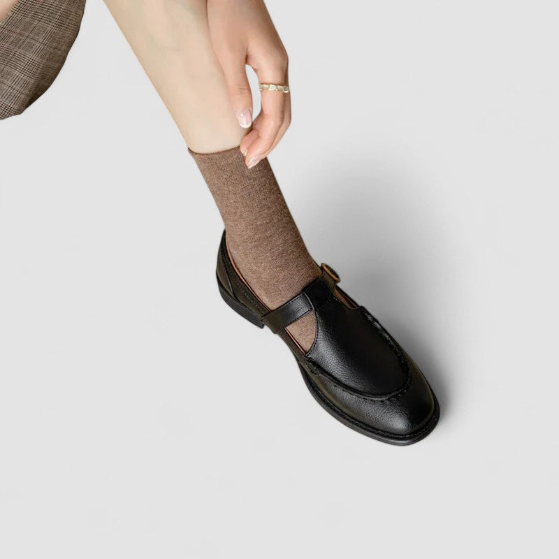 אברי – נעלי מרי ג'יין אורטופדיות עם חוד ריבועי