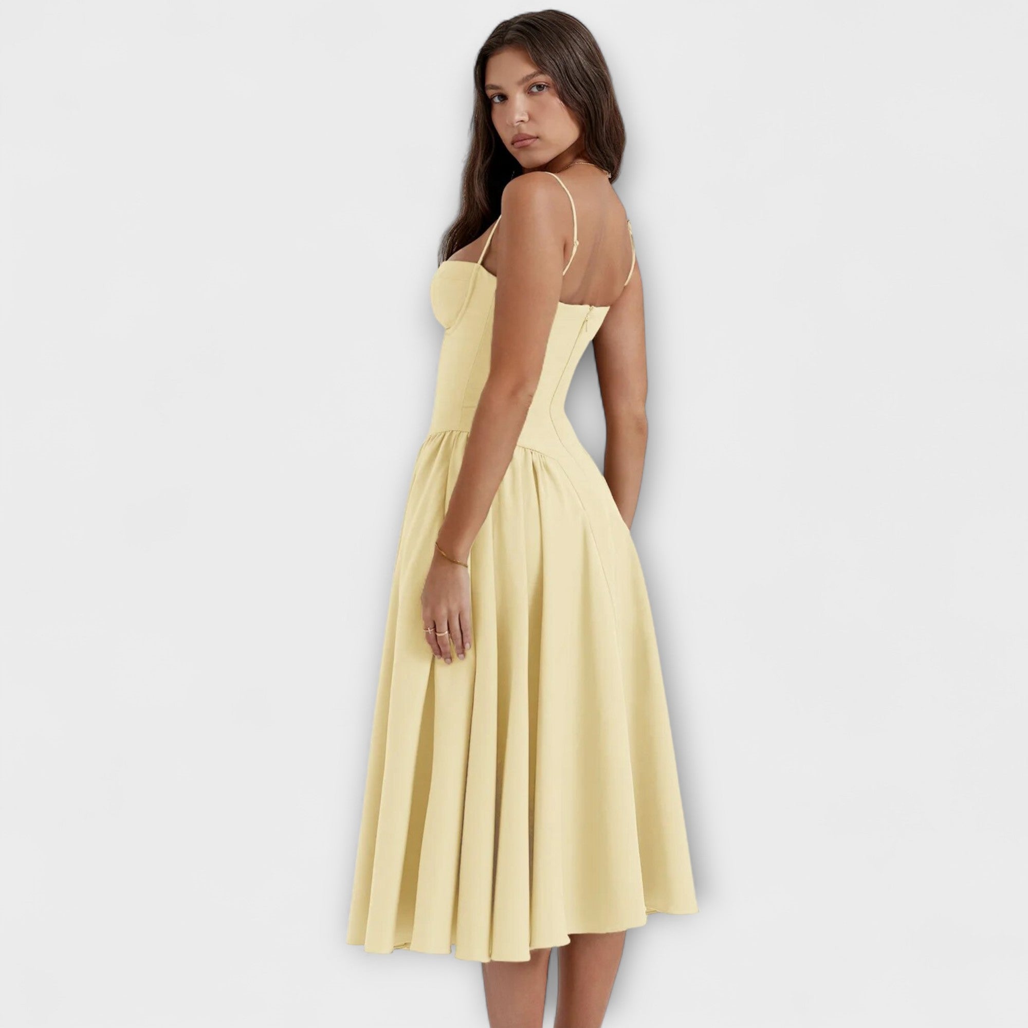 רוזלי - שמלת קורסט ללא שרוולים מעודנת