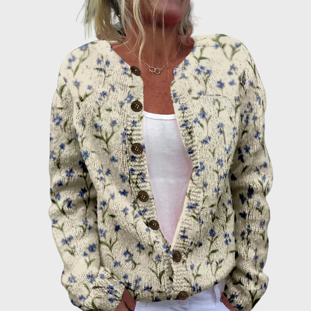 גופיית סריג אלגנטית עם דוגמה