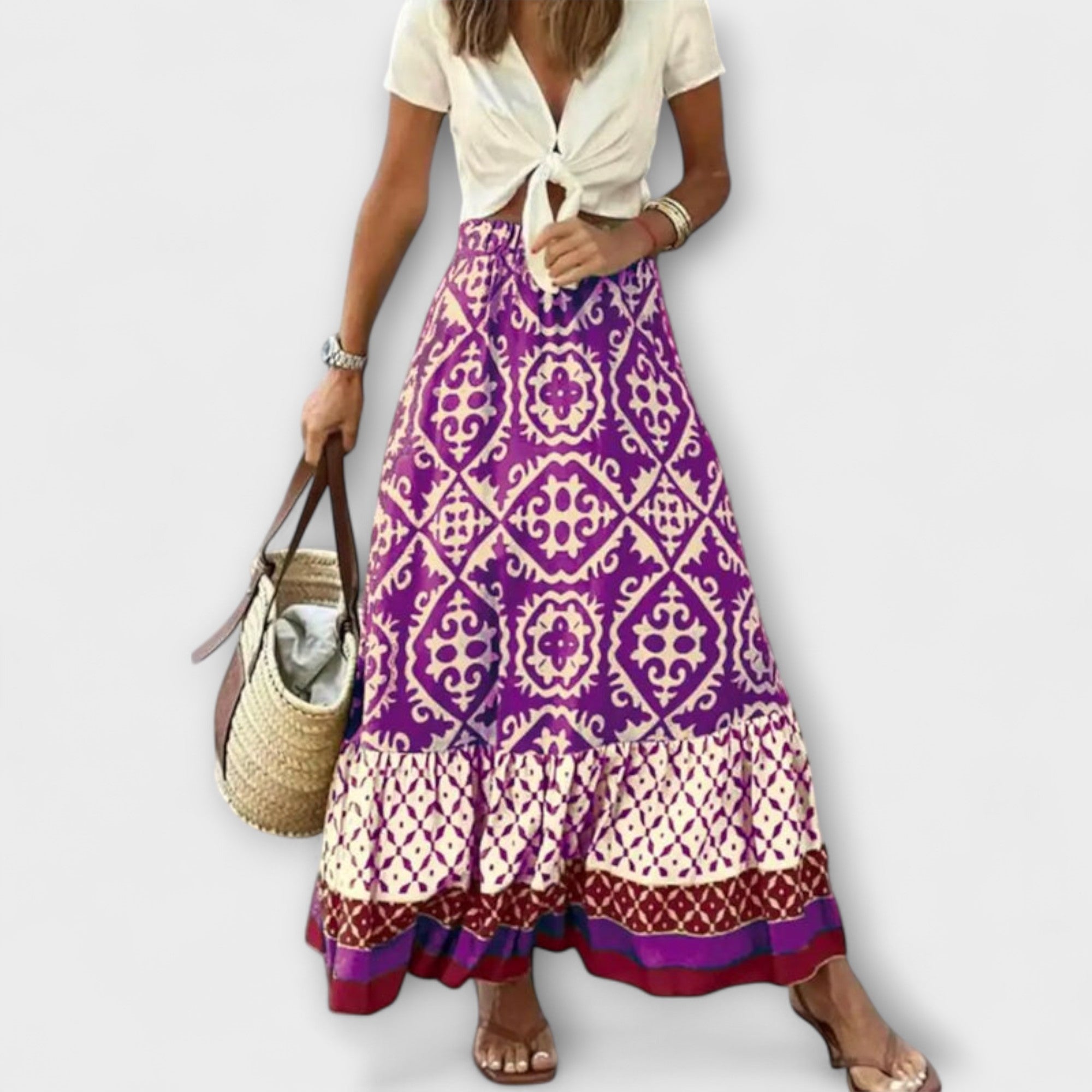 רומי – חצאית קיץ גבוהה לנשים