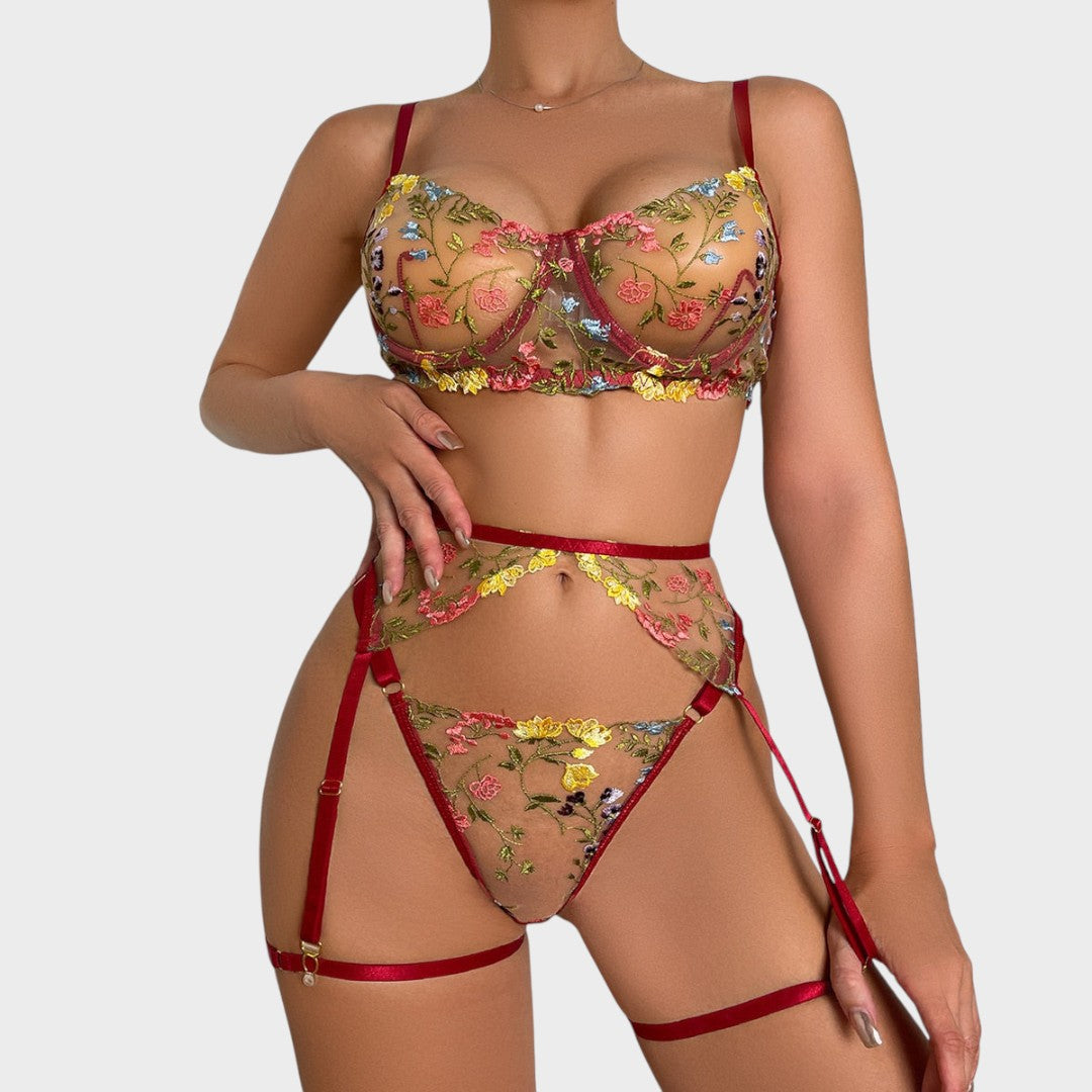 דייזי | סט תחתונים צרפתי של 3 חלקים