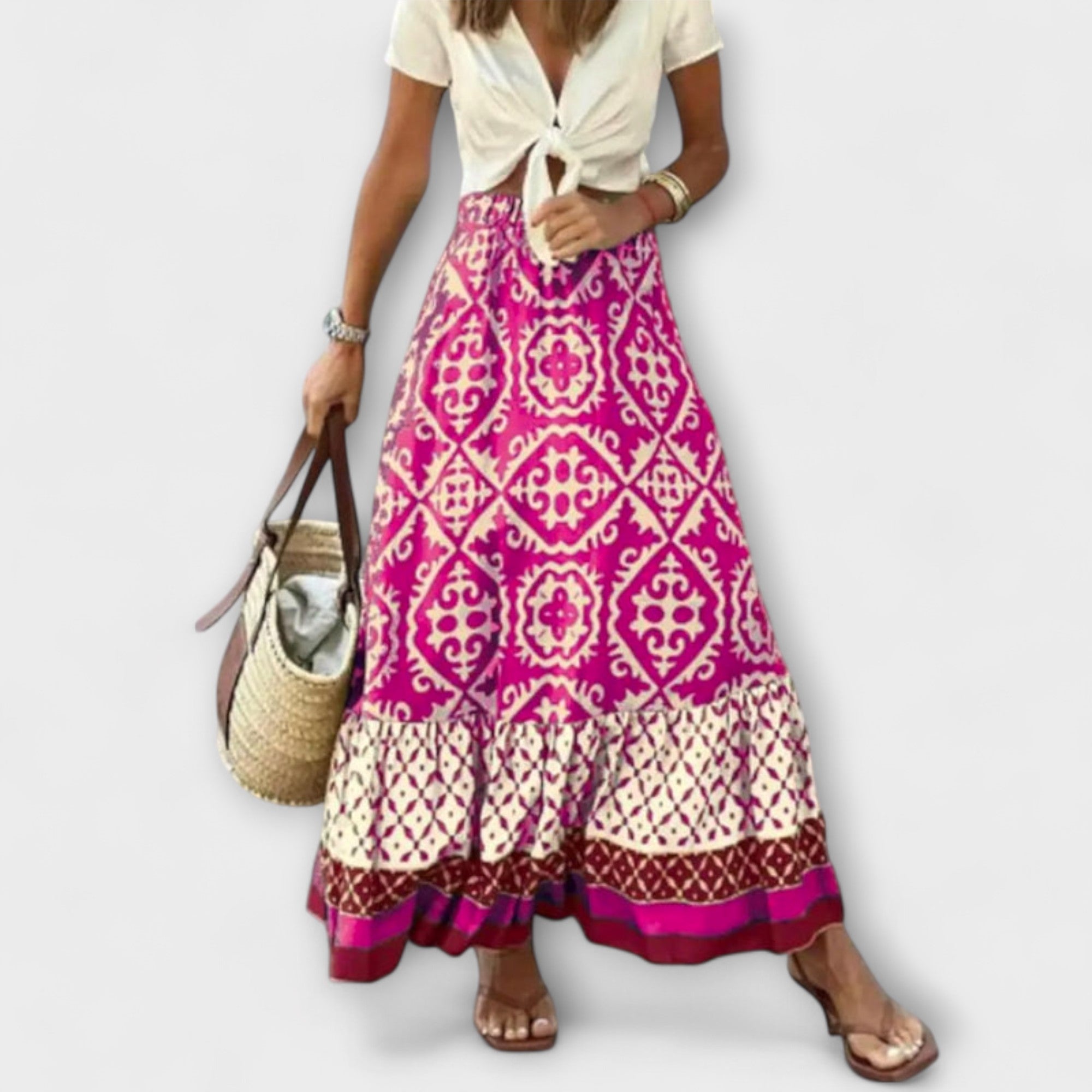 רומי – חצאית קיץ גבוהה לנשים