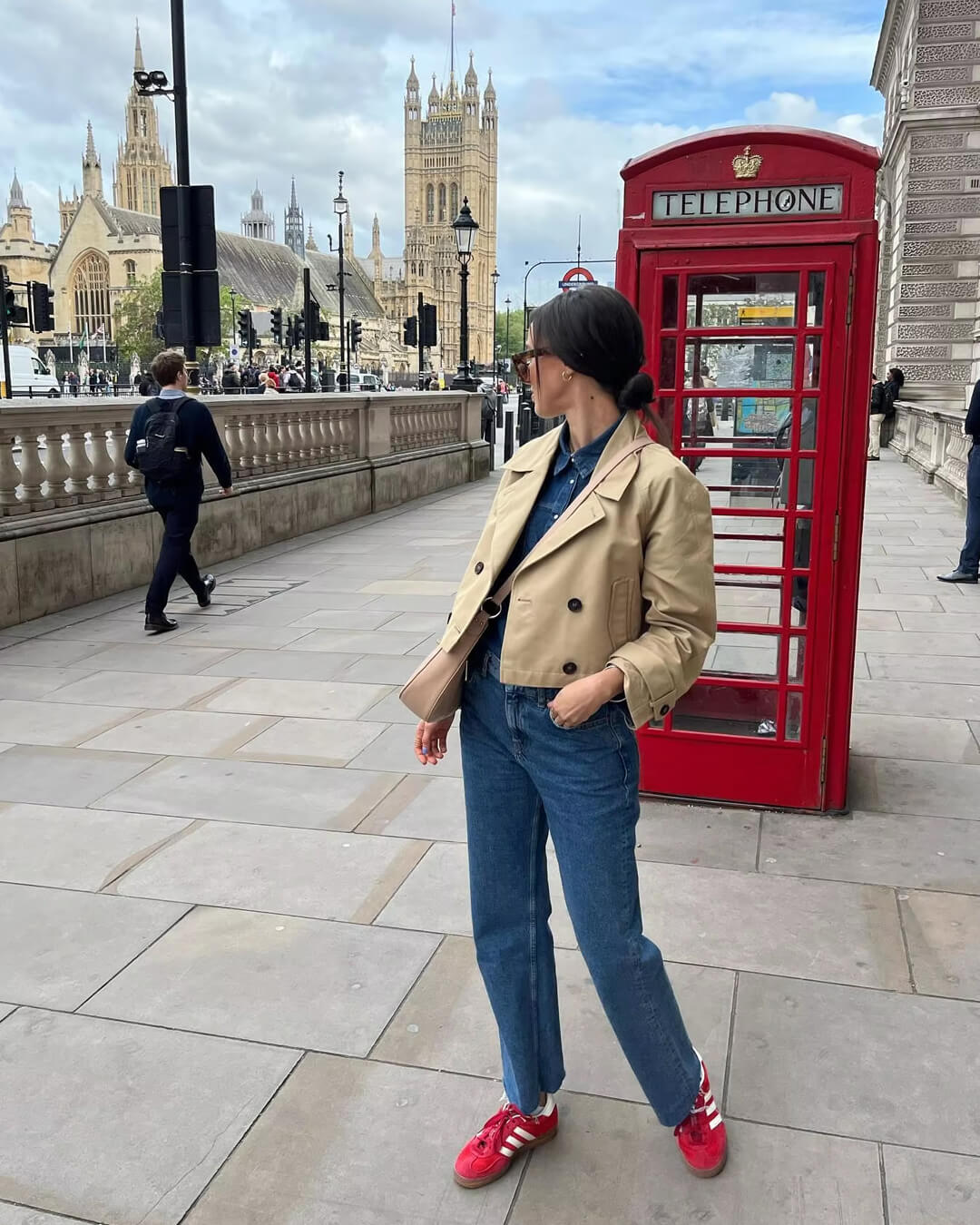 מעיל טרנץ' נשים עם כפתורים כפולים - מעיל אלגנטי לסתיו וחורף למשרד