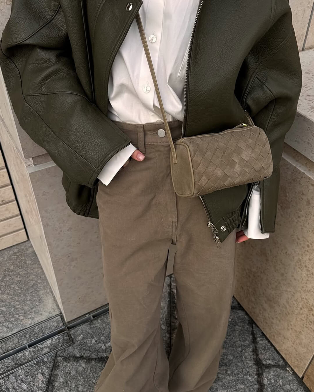 תיק ג'סיקה מעור זמש קלוע