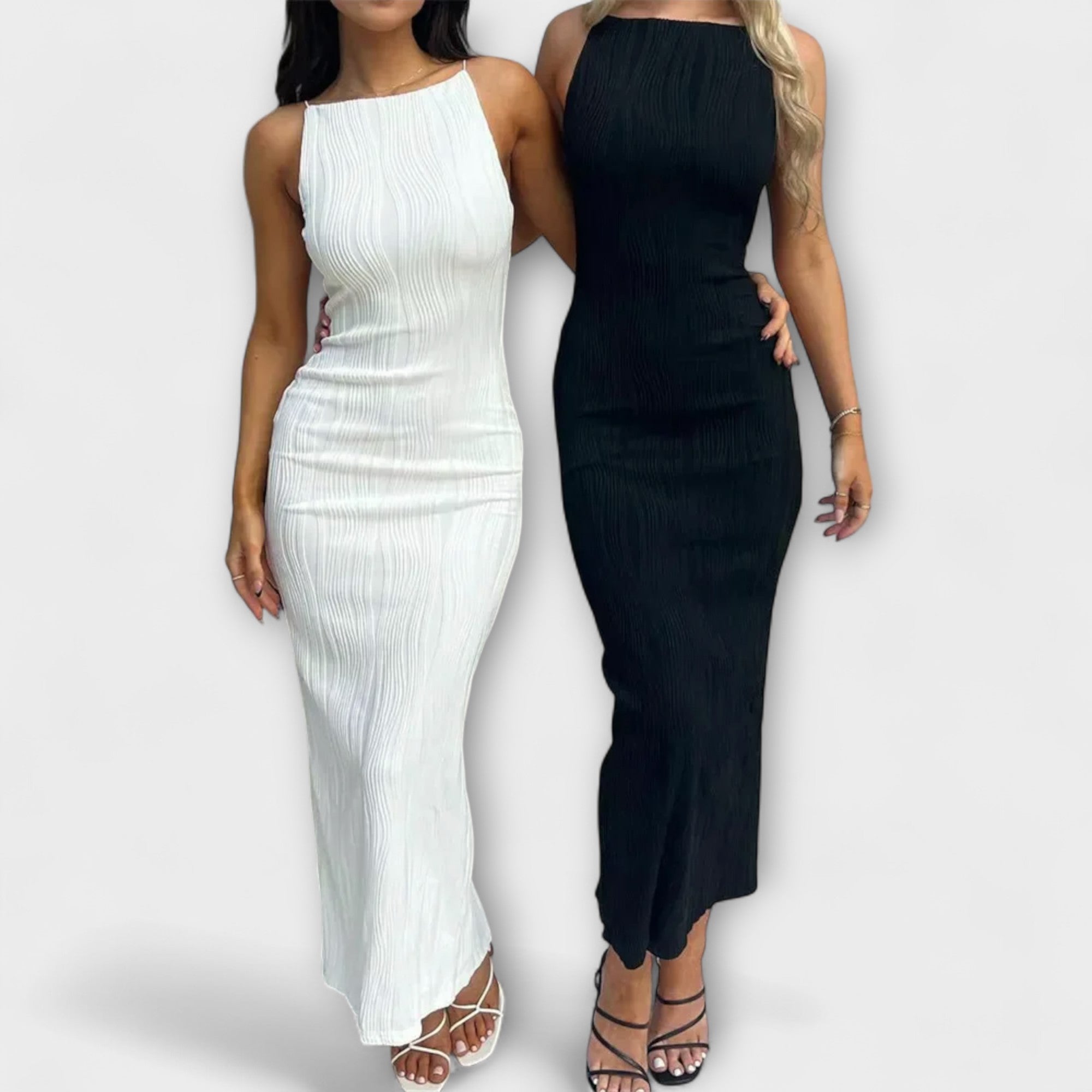 שמלות ארוכות אלגנטיות ללא שרוולים