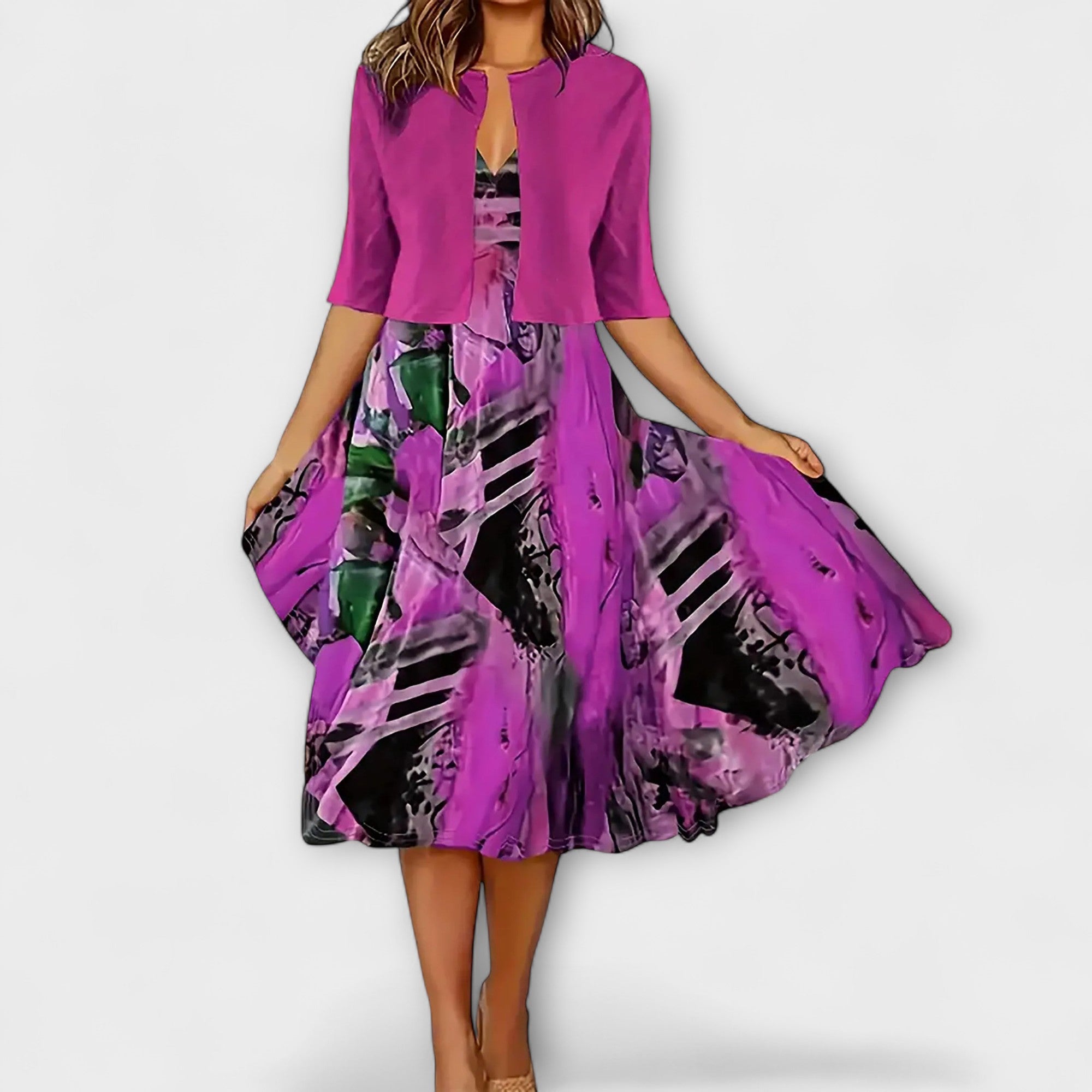 שמלת מידי לנשים עם בלייזר