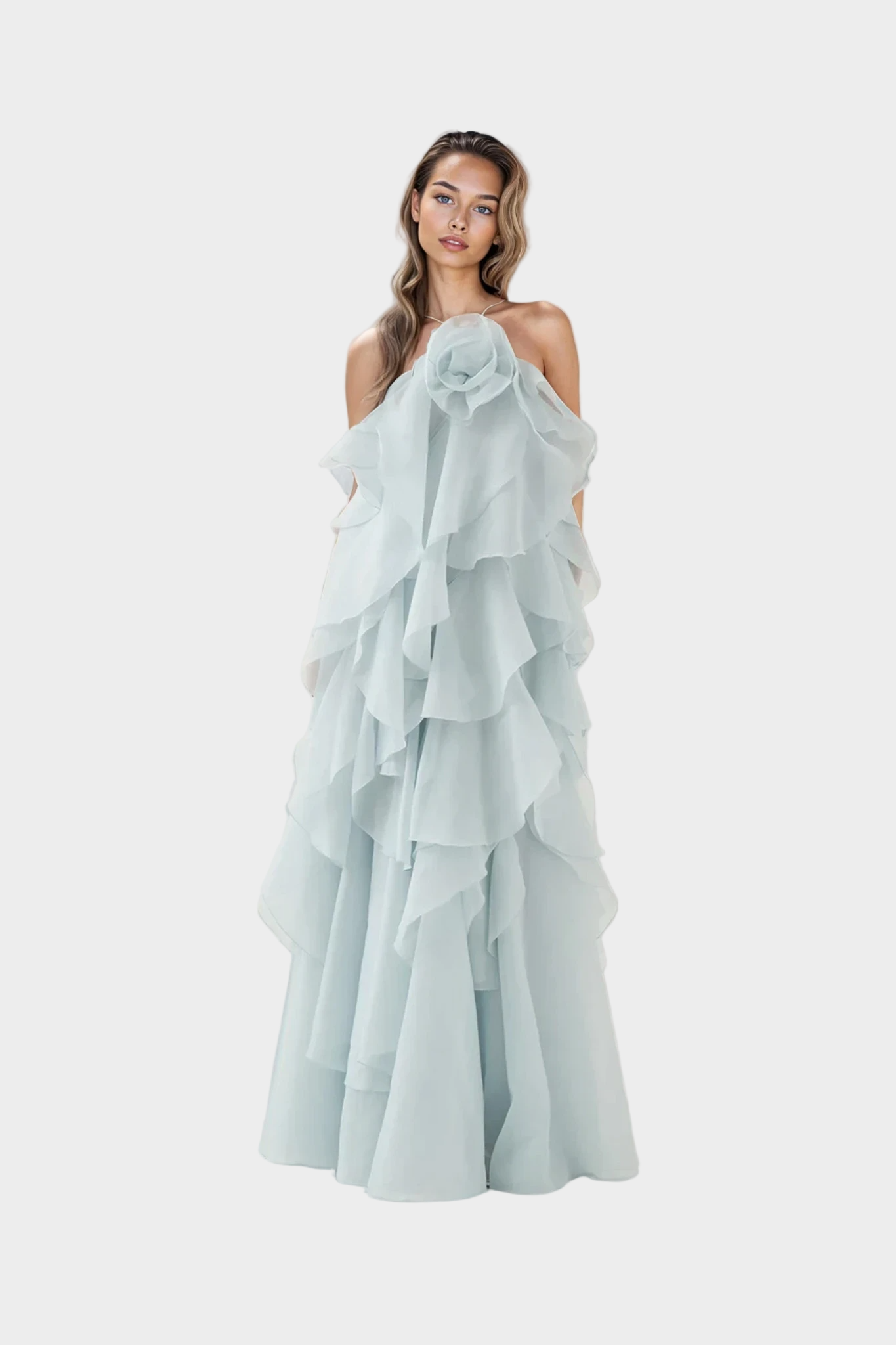 שמלת מקסי עם תחושה רומנטית וסגנון אריסטוקרטי