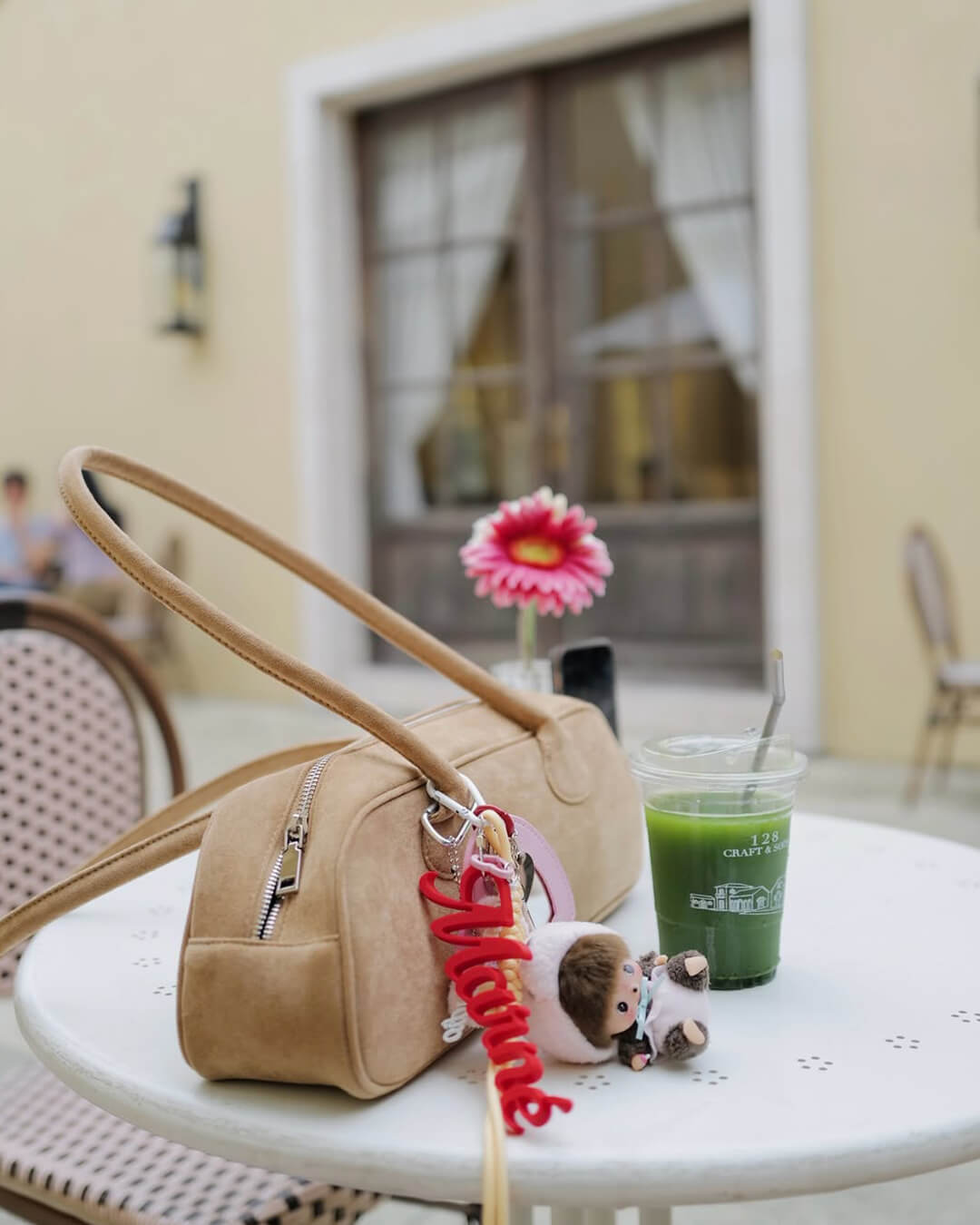 תיק צד וינטג' יחיד מנעור סינתטי לנשים - תיק יומי מבד קטיפתי רך