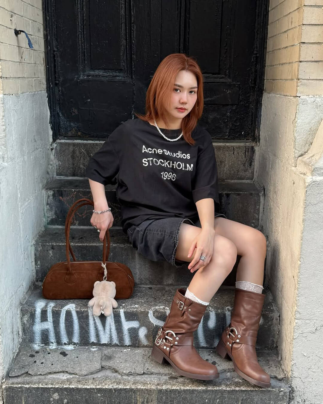 תיק צד וינטג' יחיד מנעור סינתטי לנשים - תיק יומי מבד קטיפתי רך