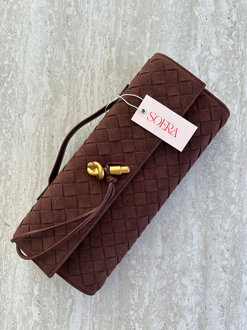 תיק עור זמש ביanca