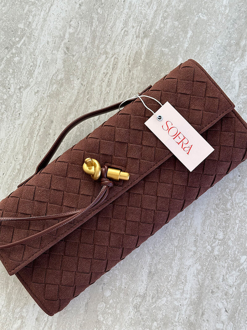 תיק עור זמש ביanca