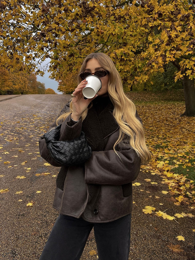 ג'קט עור סינתטי לילה