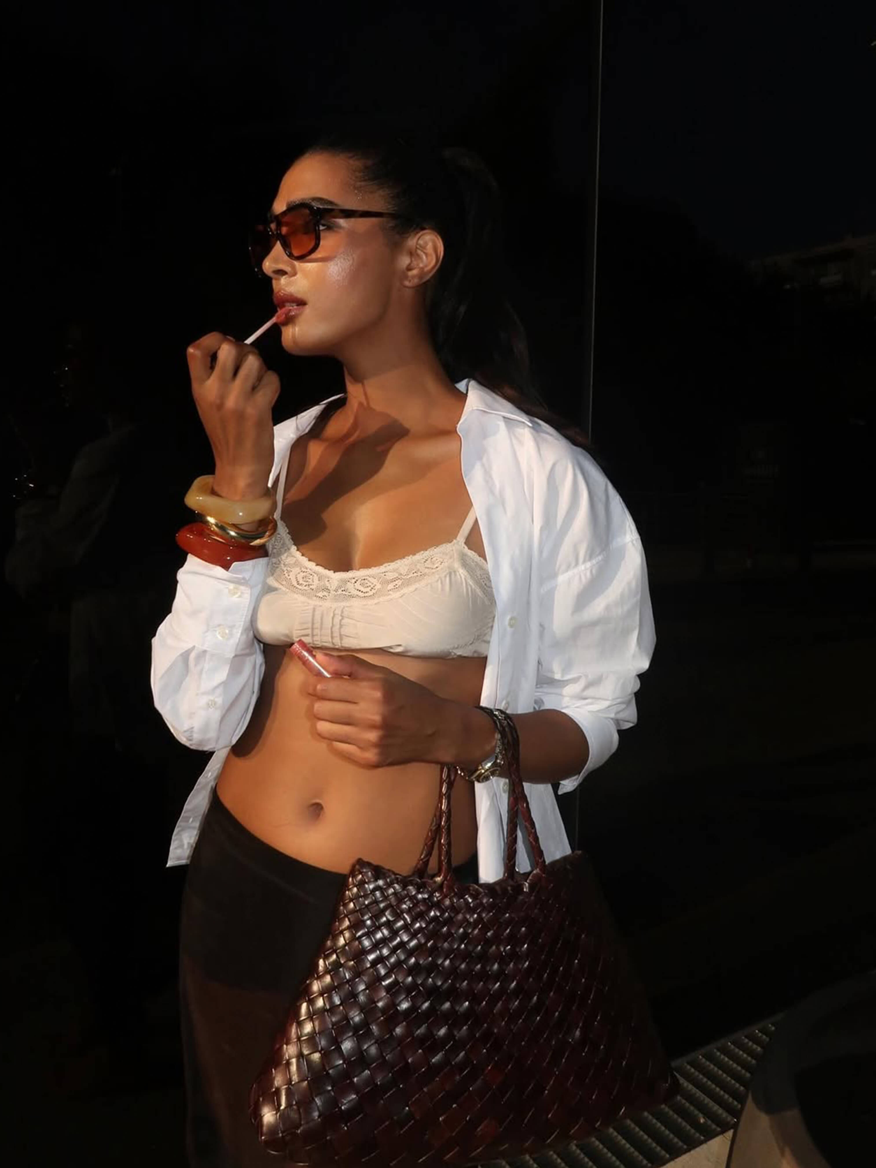 תיק מדיה קלוע מעור צמחי מריסה